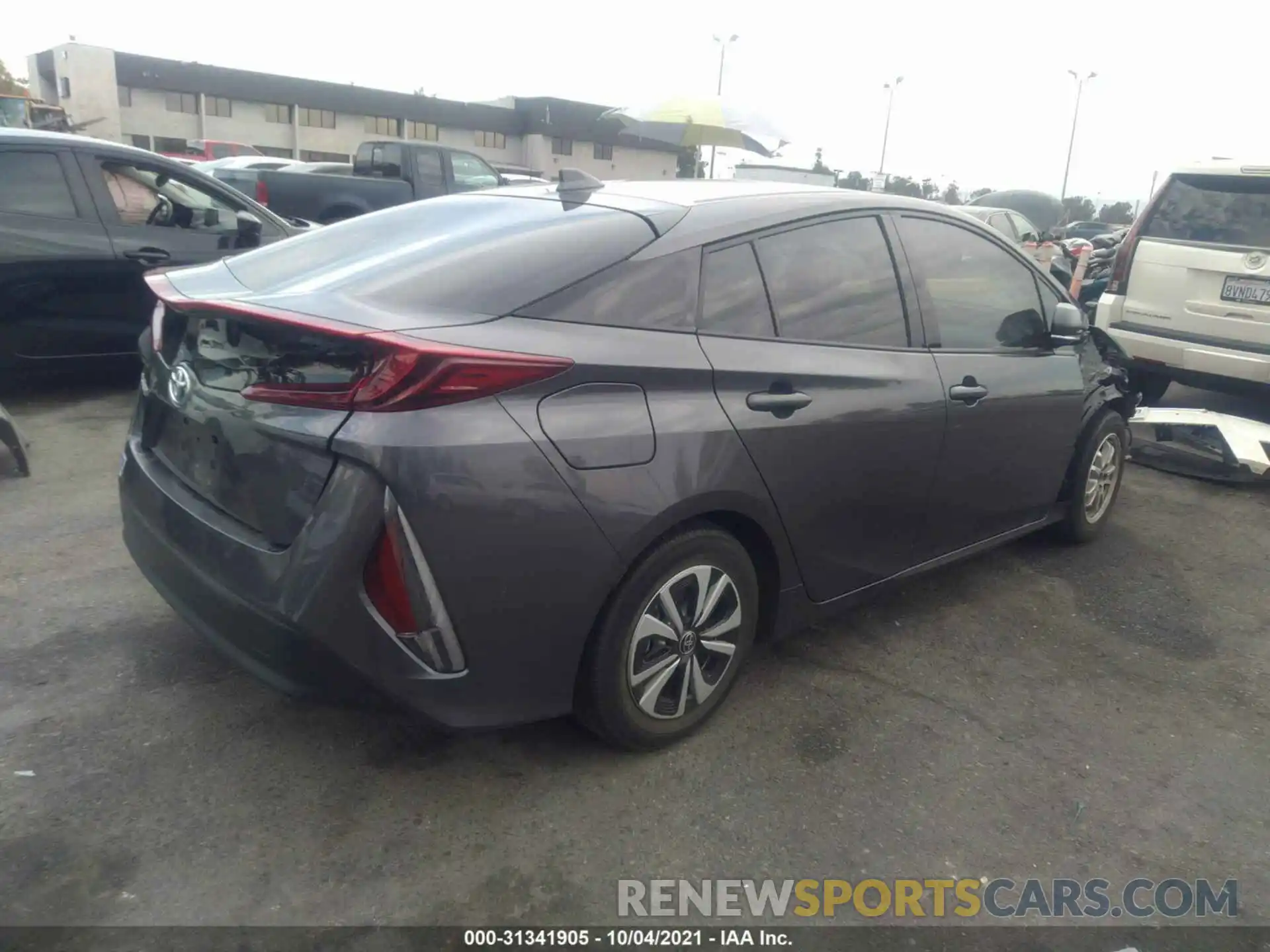 4 Photograph of a damaged car JTDKARFP6K3108090 TOYOTA PRIUS PRIME 2019