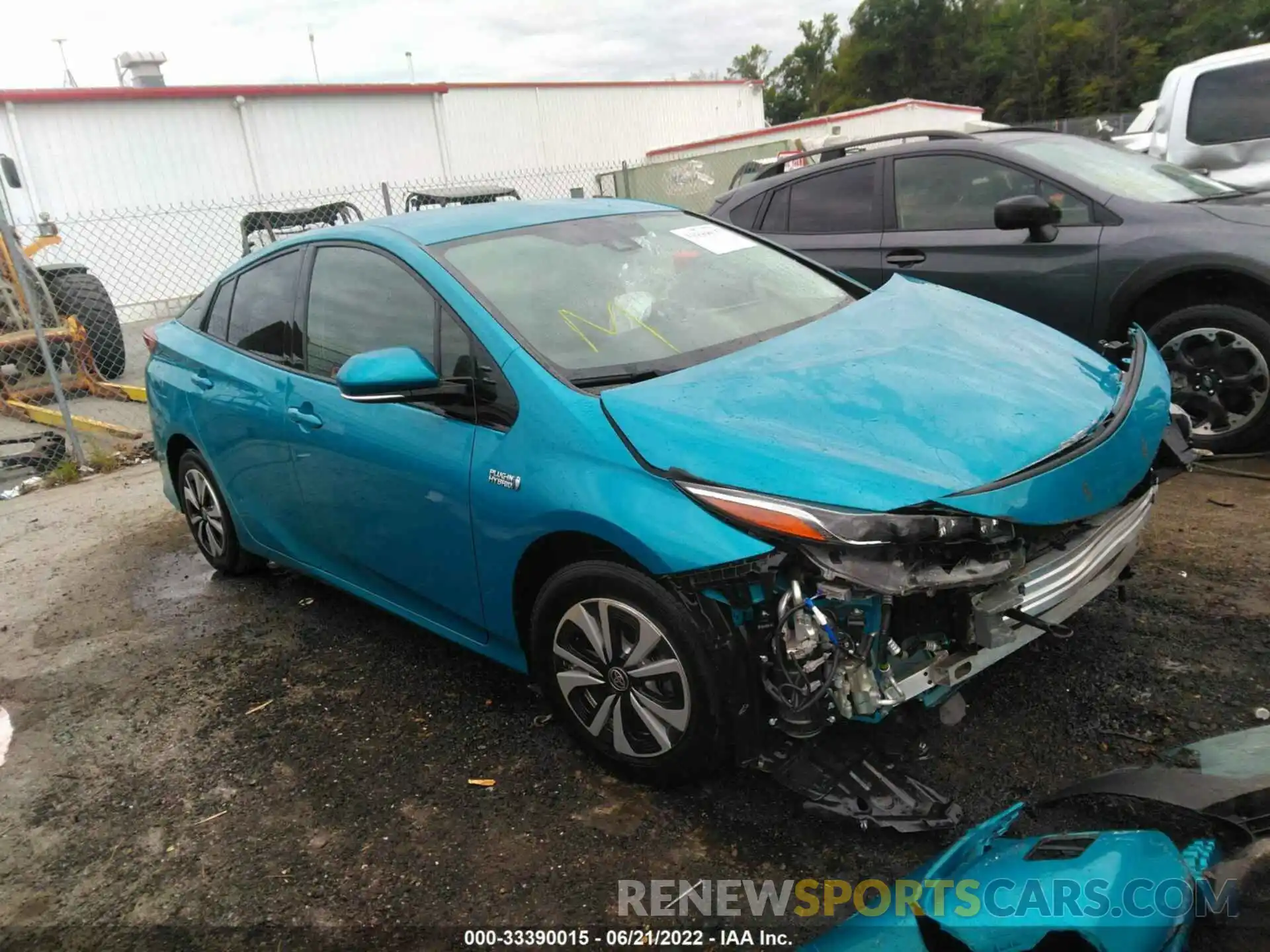 1 Photograph of a damaged car JTDKARFP6K3110776 TOYOTA PRIUS PRIME 2019