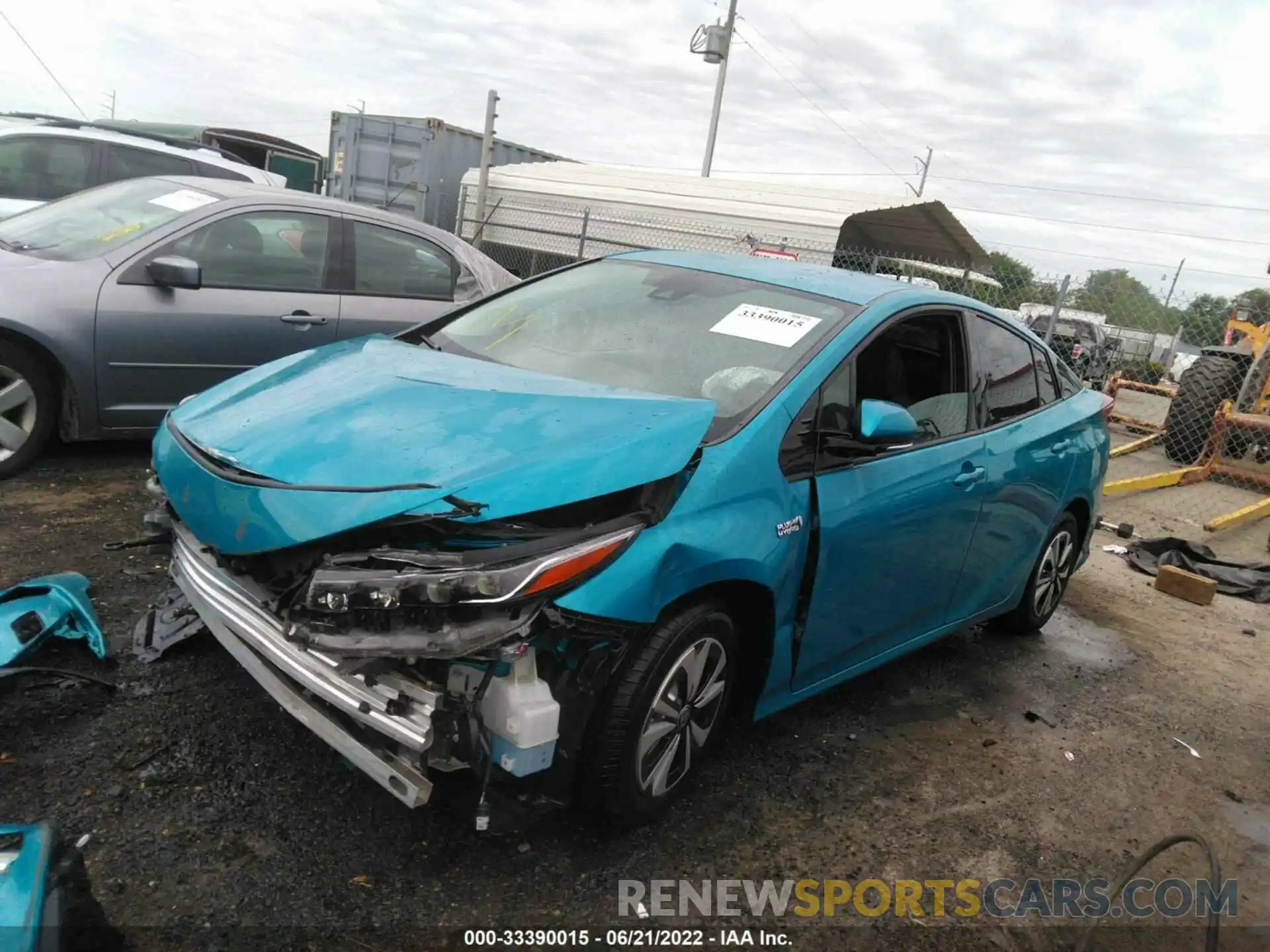 2 Photograph of a damaged car JTDKARFP6K3110776 TOYOTA PRIUS PRIME 2019