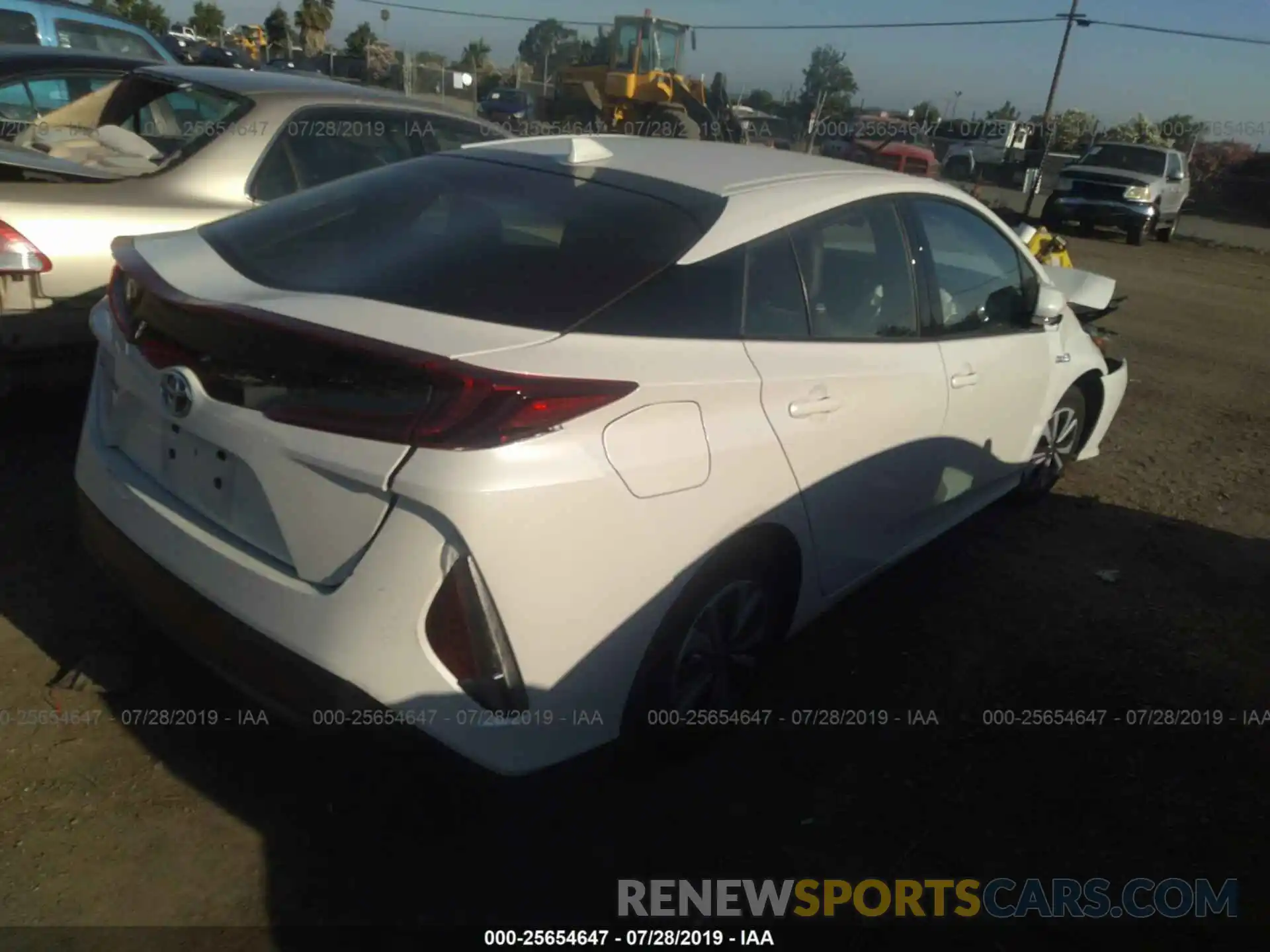 4 Photograph of a damaged car JTDKARFP6K3112396 TOYOTA PRIUS PRIME 2019