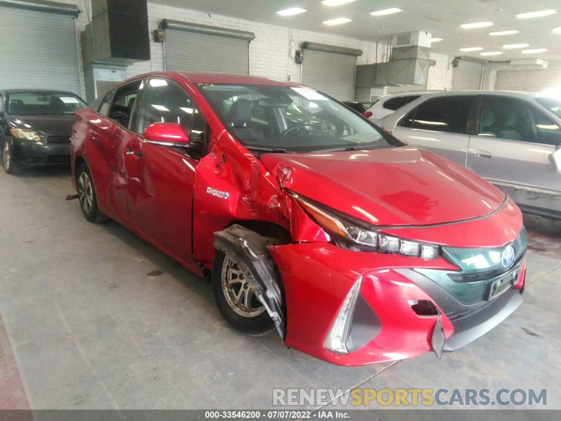 1 Photograph of a damaged car JTDKARFP6K3112575 TOYOTA PRIUS PRIME 2019