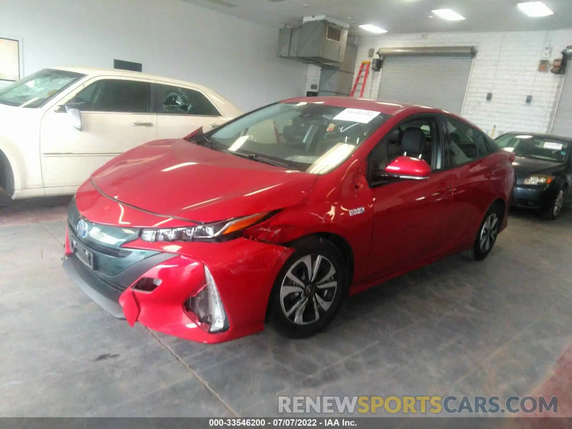 2 Photograph of a damaged car JTDKARFP6K3112575 TOYOTA PRIUS PRIME 2019