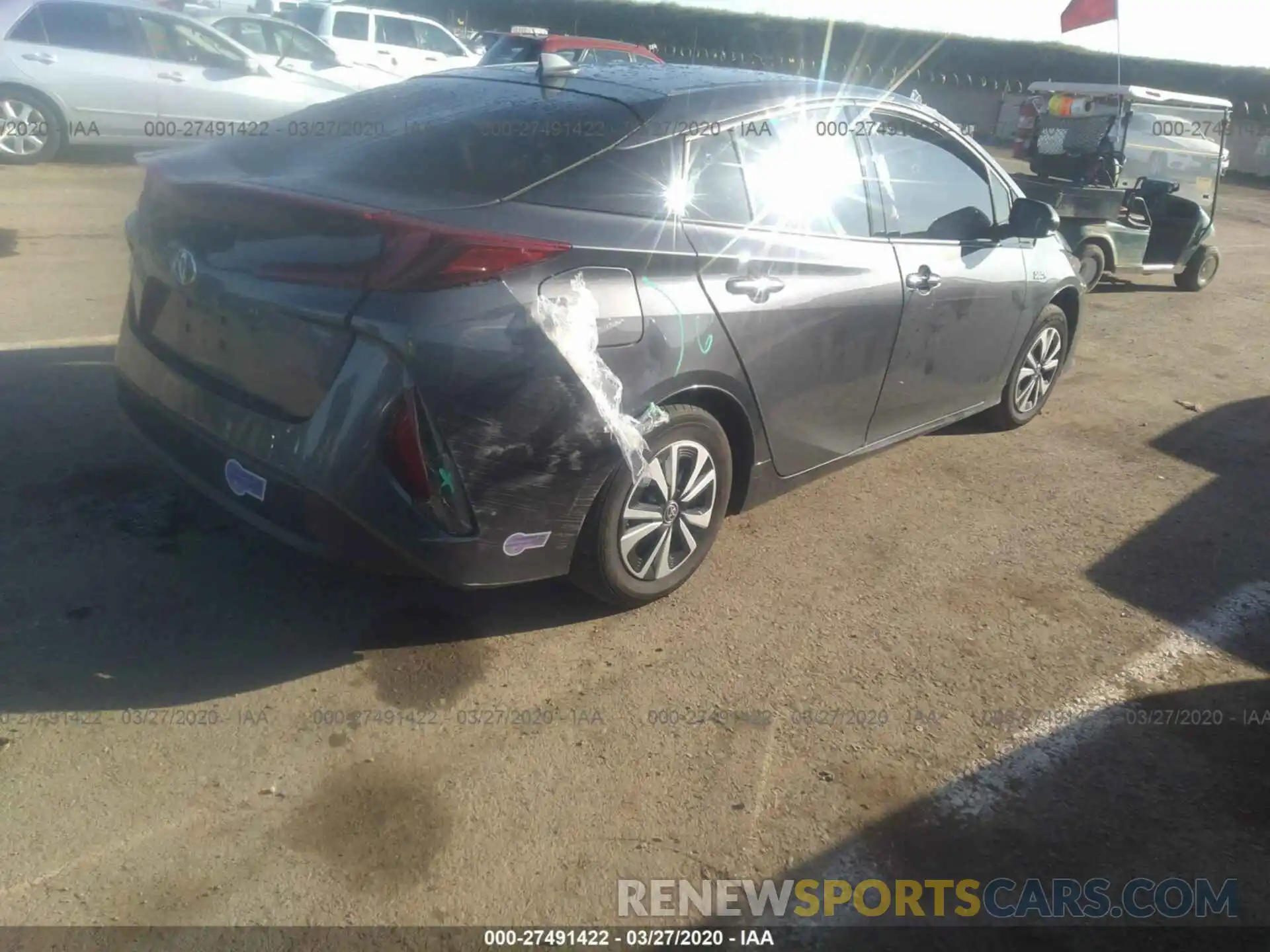 4 Photograph of a damaged car JTDKARFP6K3113533 TOYOTA PRIUS PRIME 2019