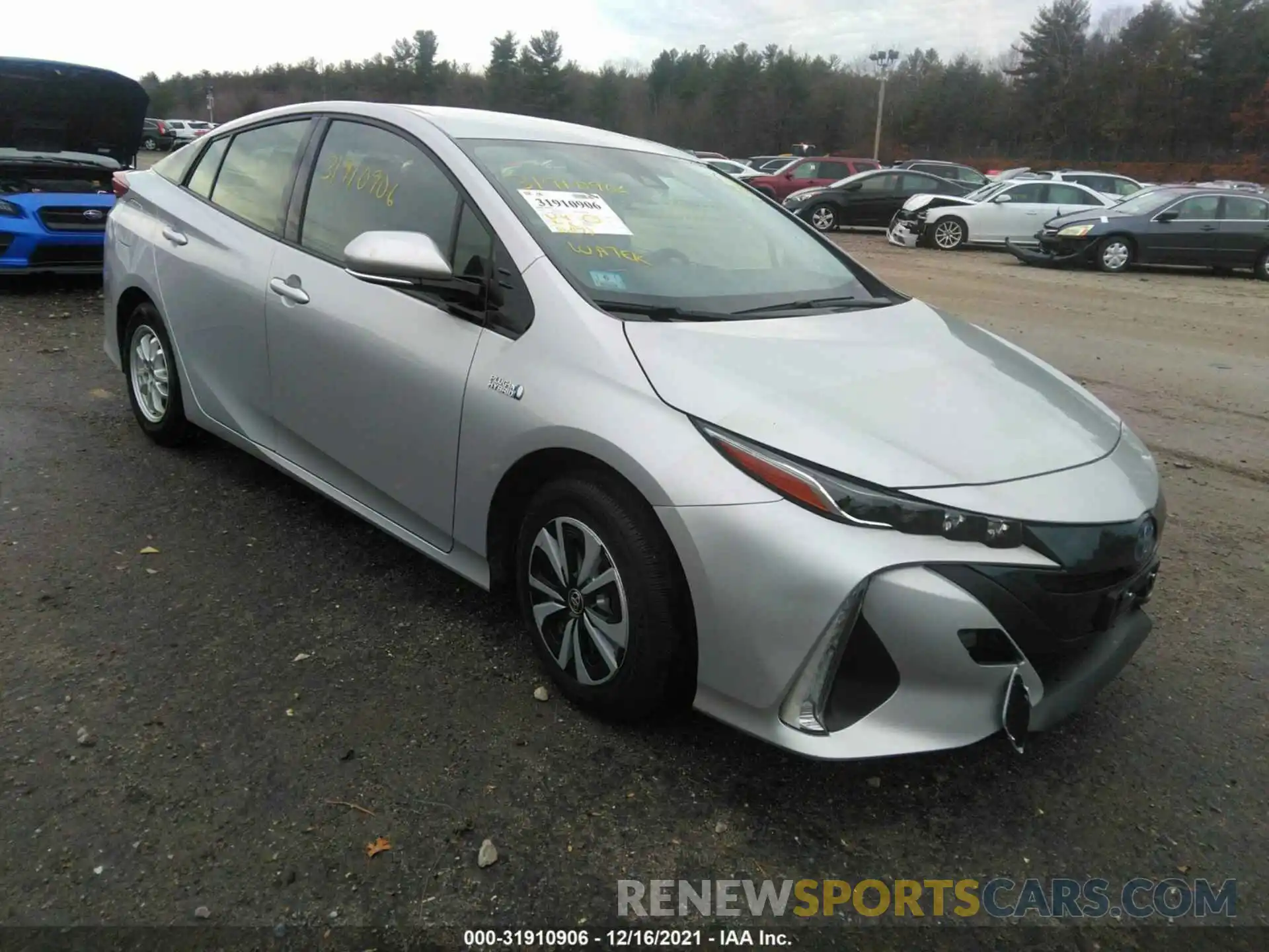 1 Photograph of a damaged car JTDKARFP6K3116433 TOYOTA PRIUS PRIME 2019