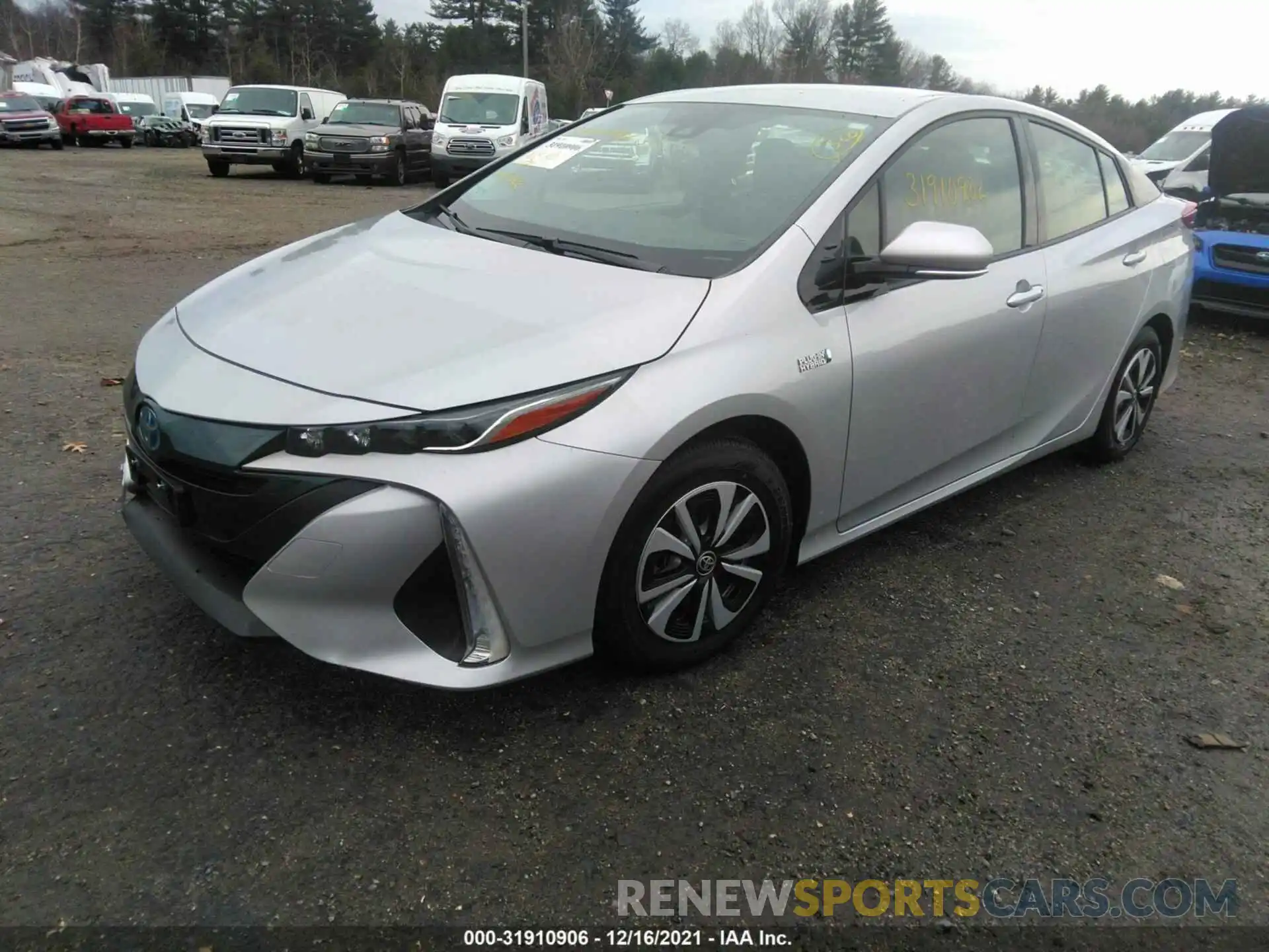 2 Photograph of a damaged car JTDKARFP6K3116433 TOYOTA PRIUS PRIME 2019