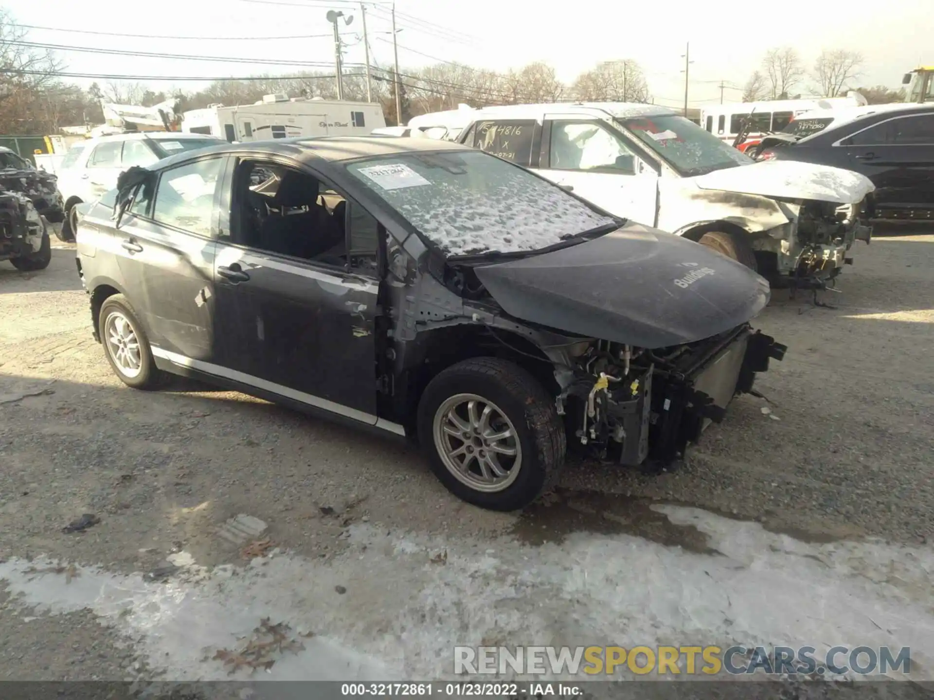 1 Photograph of a damaged car JTDKARFP6K3118859 TOYOTA PRIUS PRIME 2019