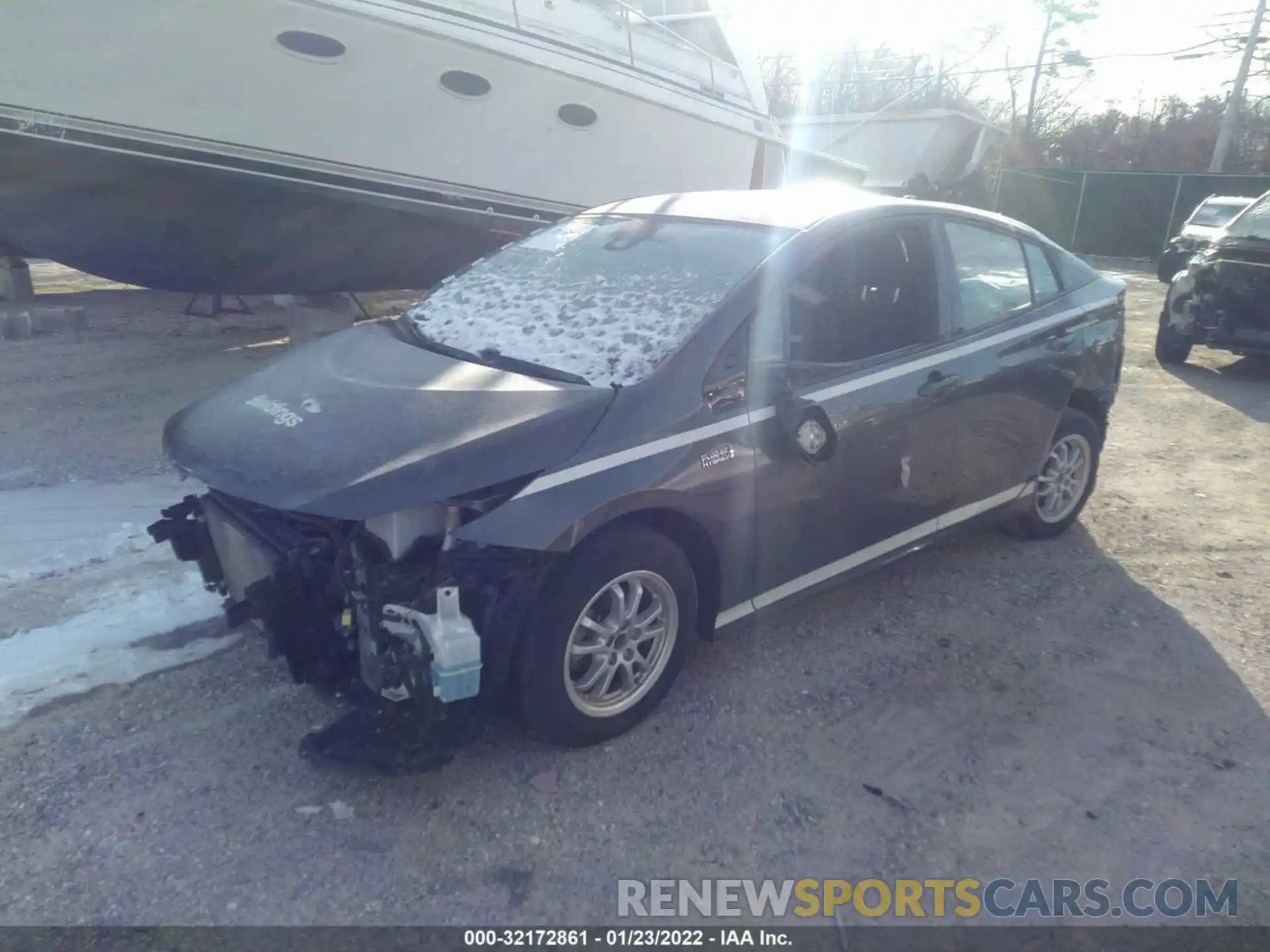 2 Photograph of a damaged car JTDKARFP6K3118859 TOYOTA PRIUS PRIME 2019