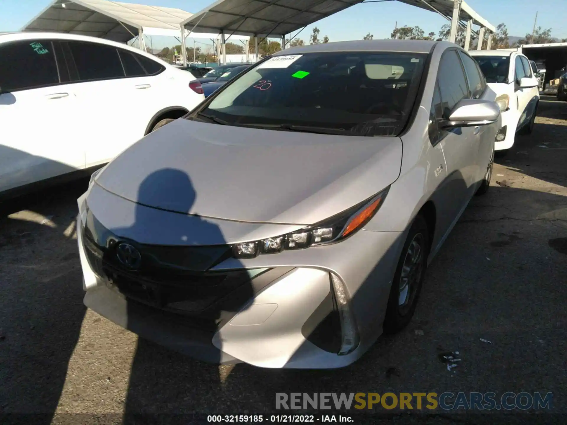 1 Photograph of a damaged car JTDKARFP6K3118988 TOYOTA PRIUS PRIME 2019