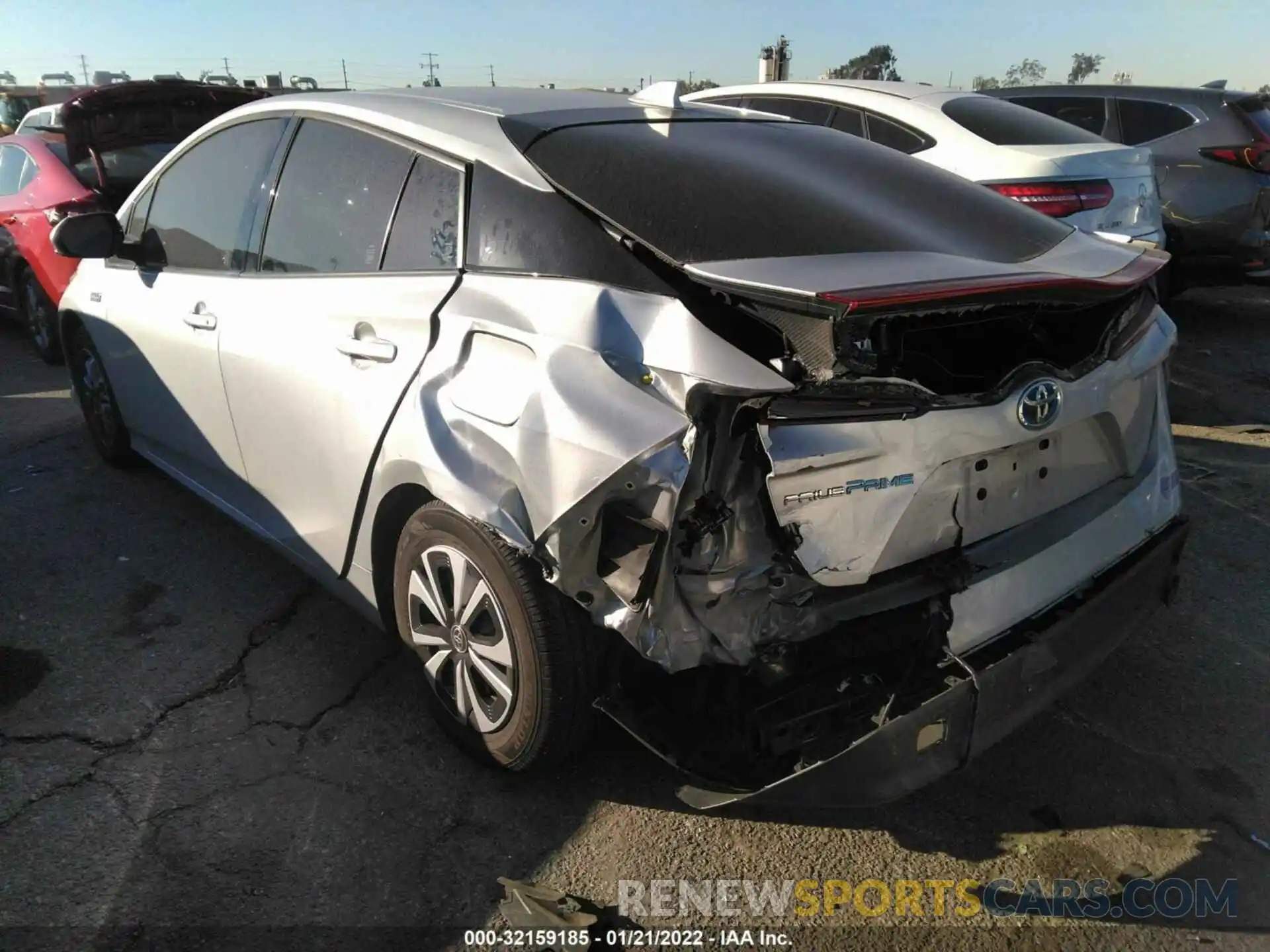 2 Photograph of a damaged car JTDKARFP6K3118988 TOYOTA PRIUS PRIME 2019