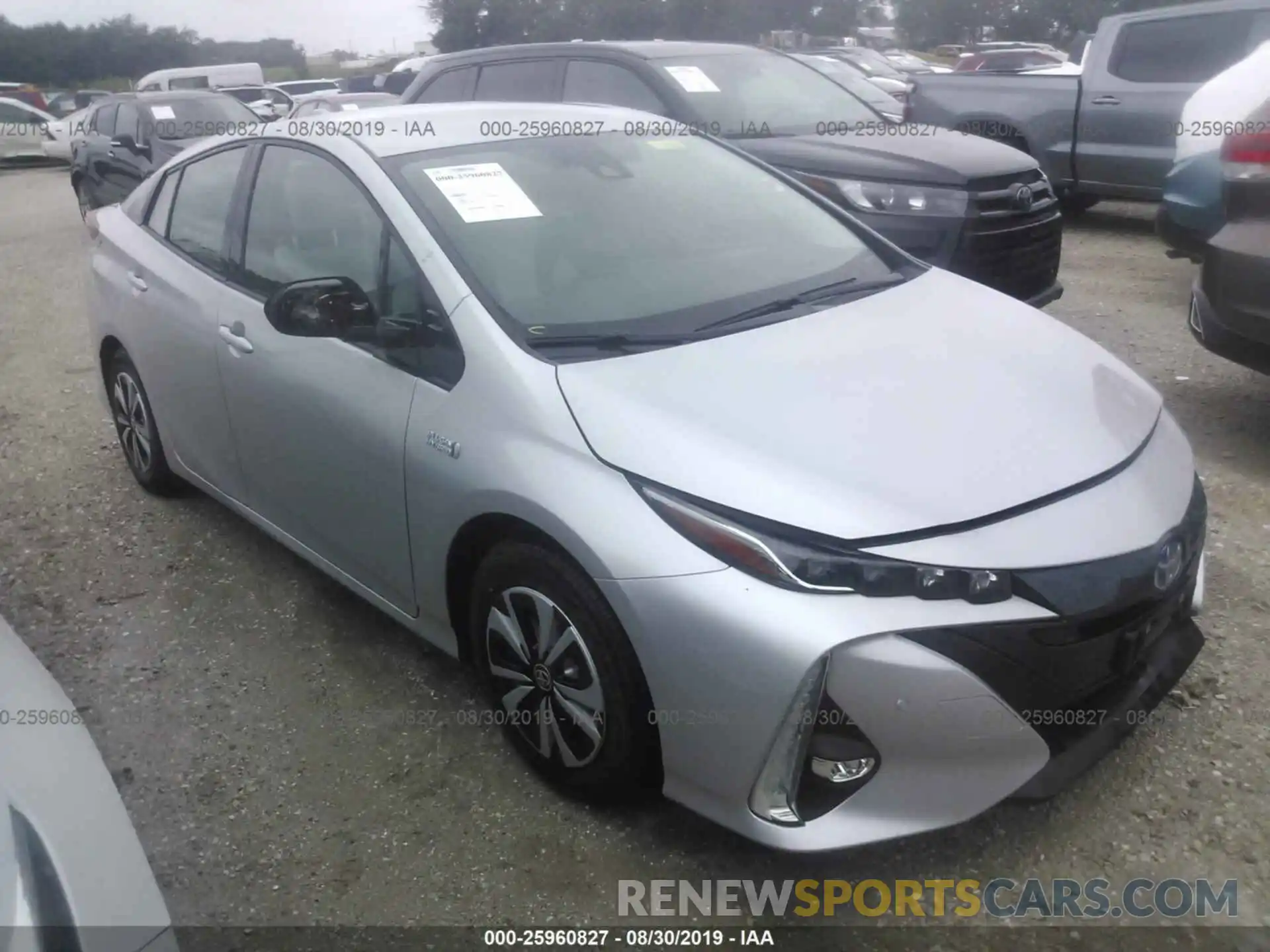 1 Photograph of a damaged car JTDKARFP7K3106977 TOYOTA PRIUS PRIME 2019