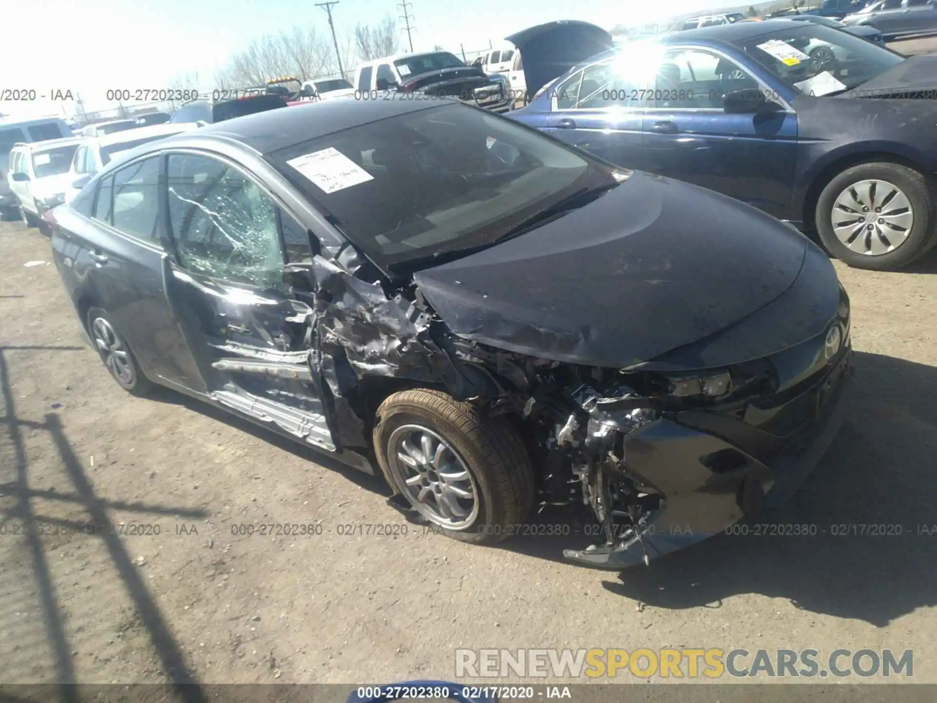 1 Photograph of a damaged car JTDKARFP7K3107658 TOYOTA PRIUS PRIME 2019