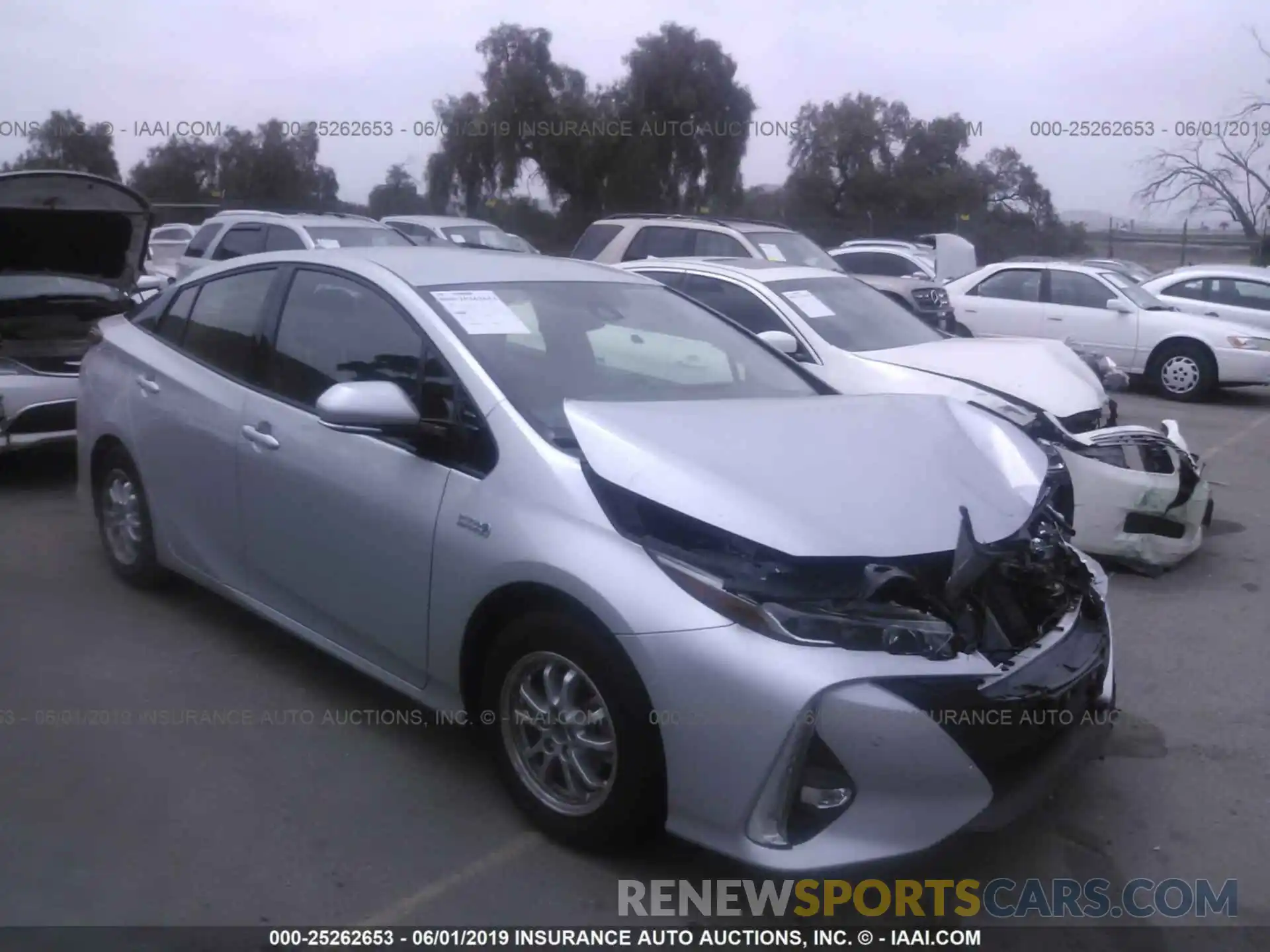 1 Photograph of a damaged car JTDKARFP7K3111046 TOYOTA PRIUS PRIME 2019