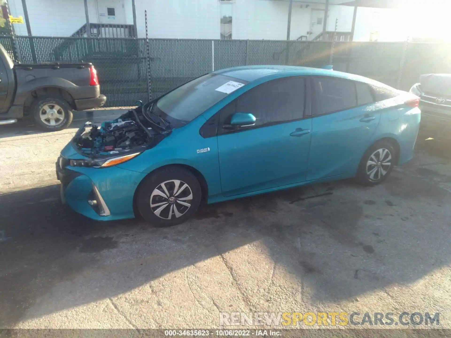 2 Photograph of a damaged car JTDKARFP7K3112200 TOYOTA PRIUS PRIME 2019