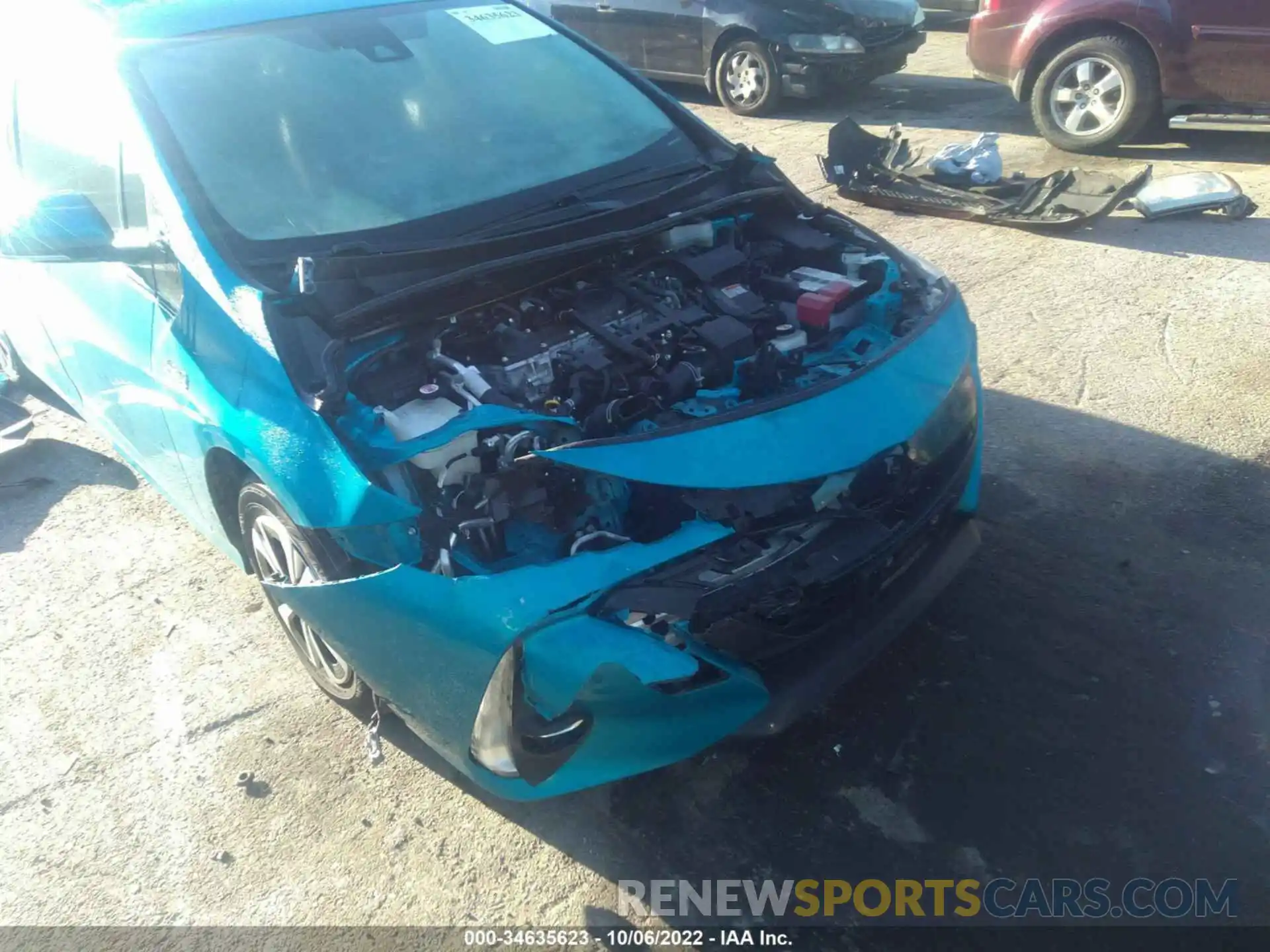 6 Photograph of a damaged car JTDKARFP7K3112200 TOYOTA PRIUS PRIME 2019