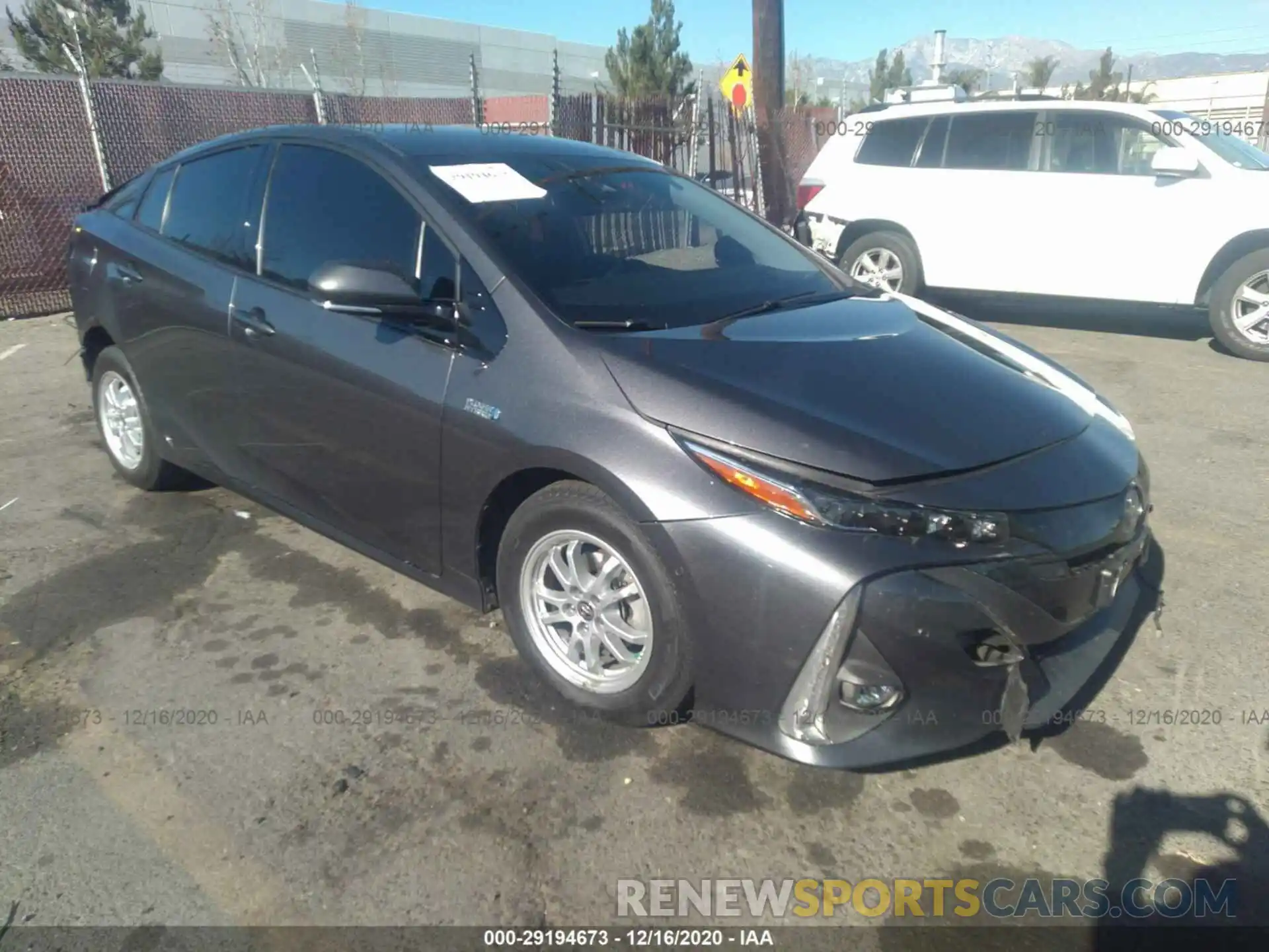 1 Photograph of a damaged car JTDKARFP7K3115274 TOYOTA PRIUS PRIME 2019