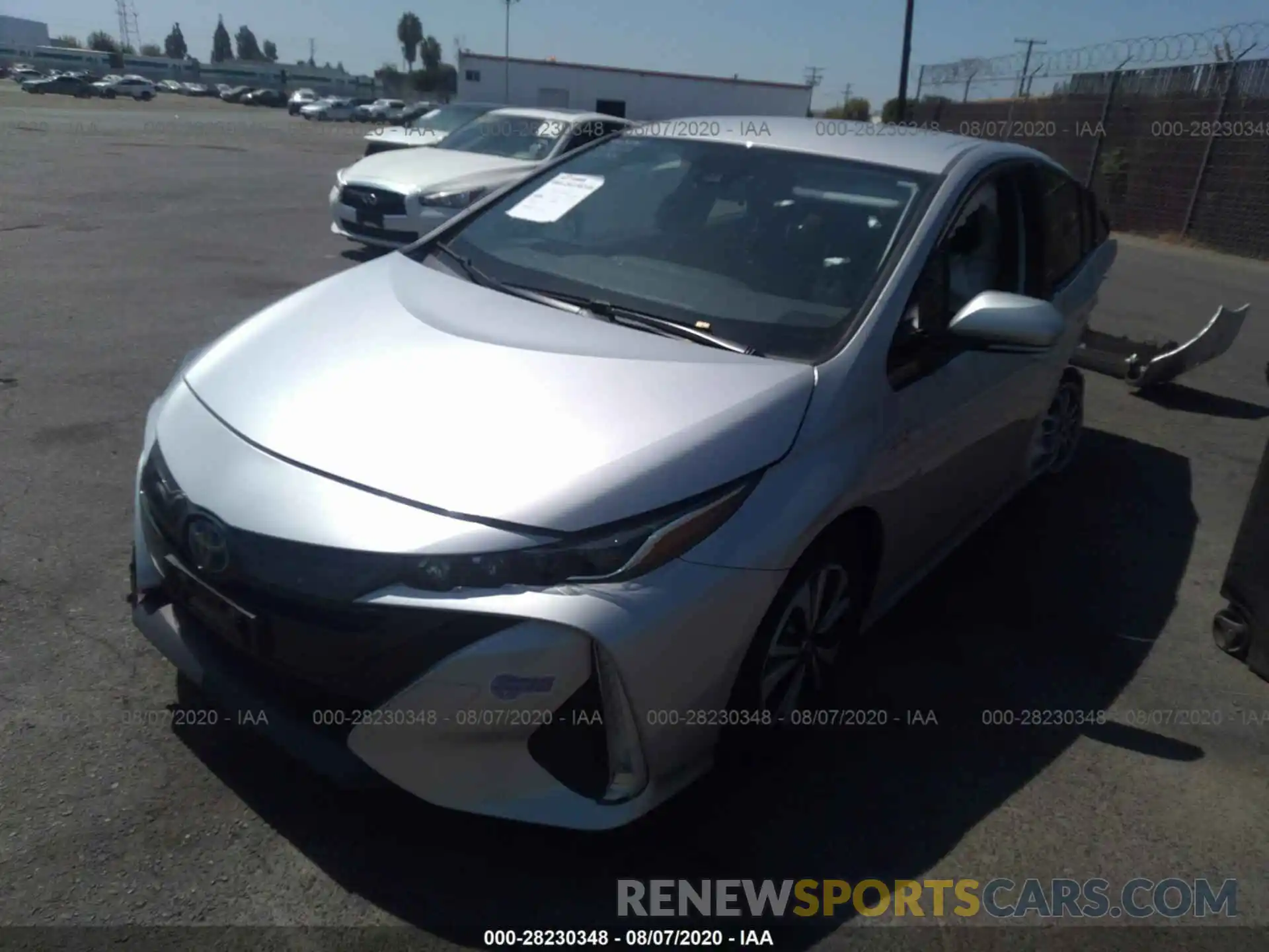 2 Photograph of a damaged car JTDKARFP7K3116019 TOYOTA PRIUS PRIME 2019