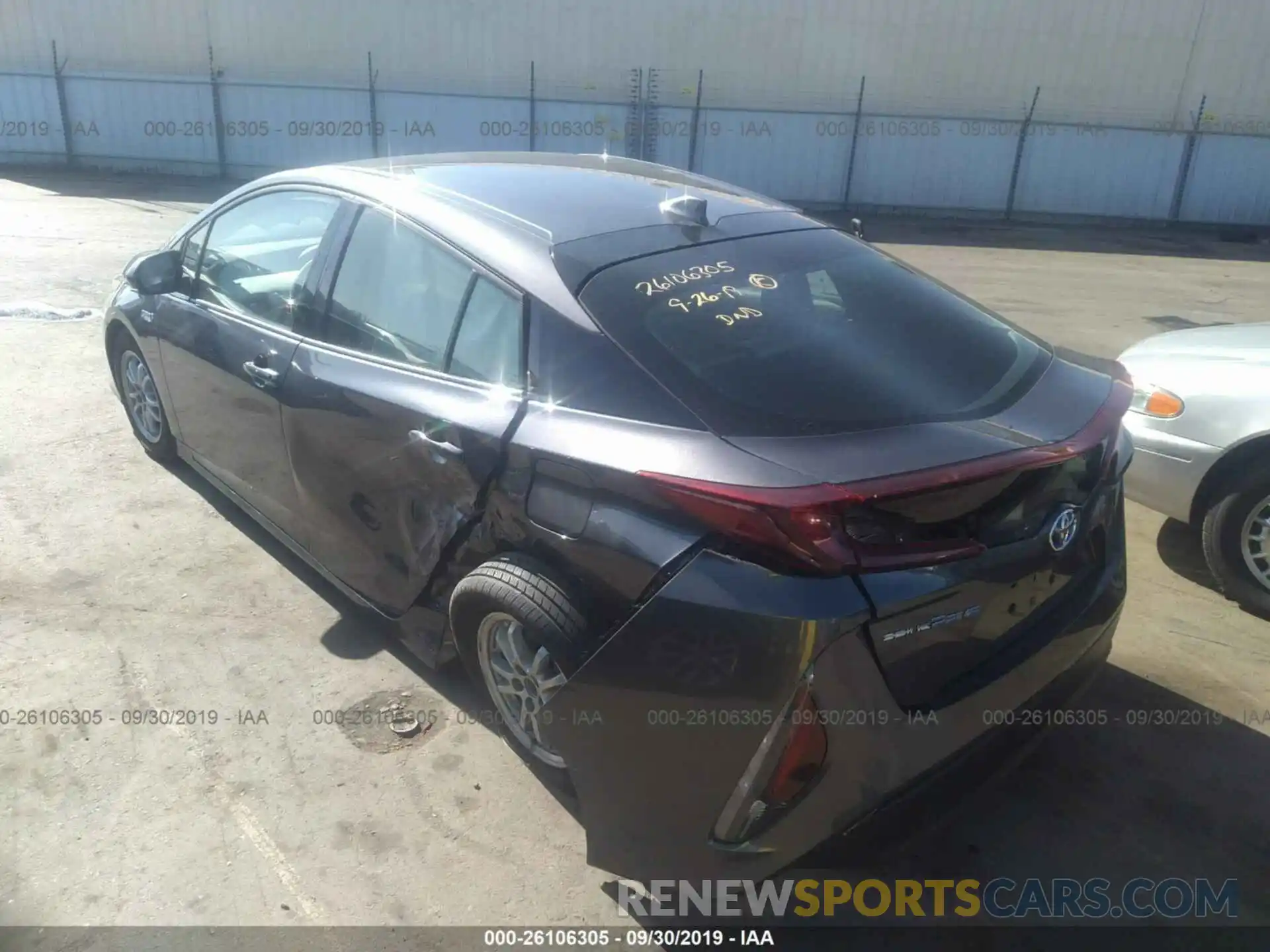 3 Photograph of a damaged car JTDKARFP7K3116263 TOYOTA PRIUS PRIME 2019