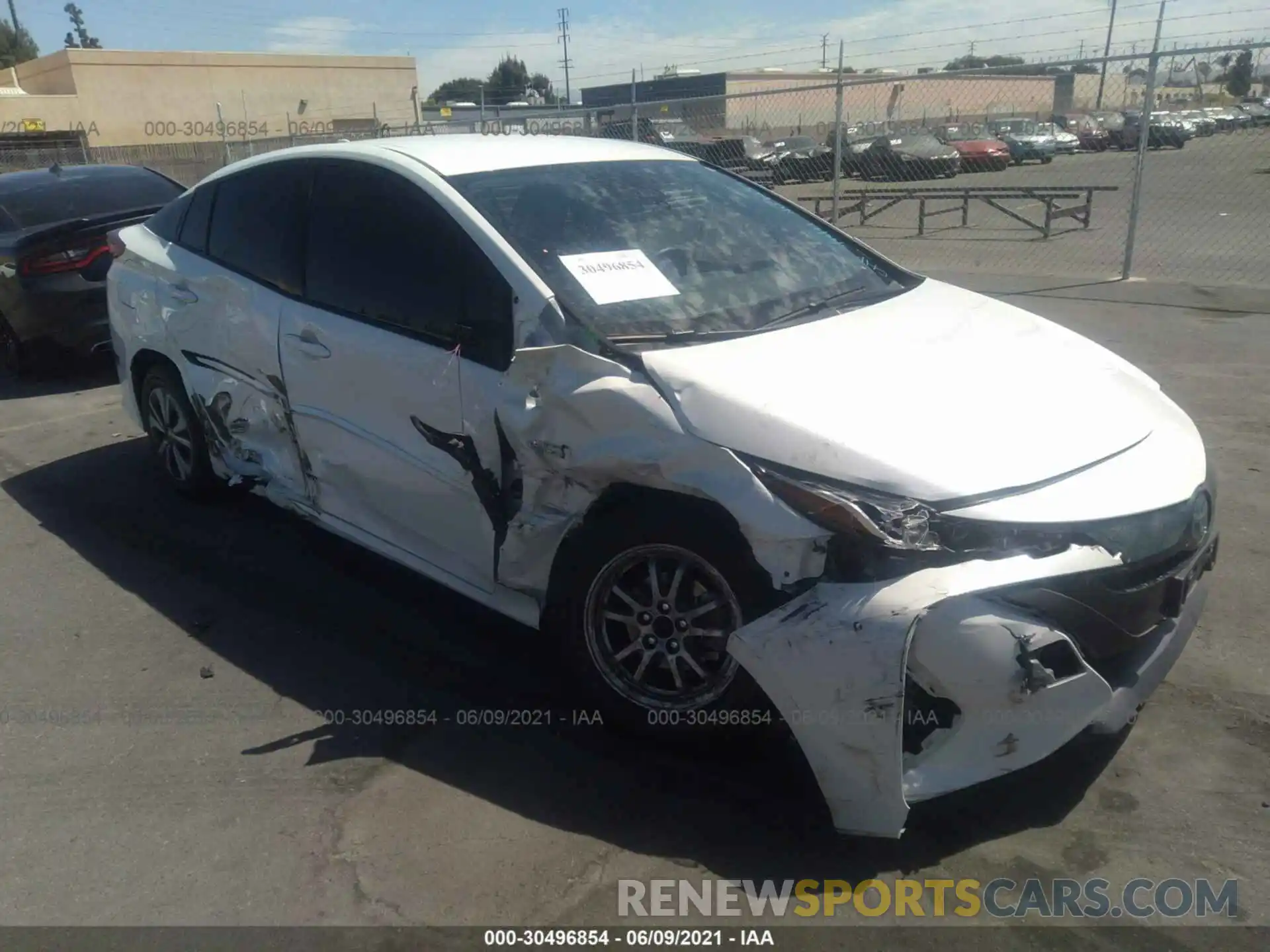 1 Photograph of a damaged car JTDKARFP7K3117123 TOYOTA PRIUS PRIME 2019