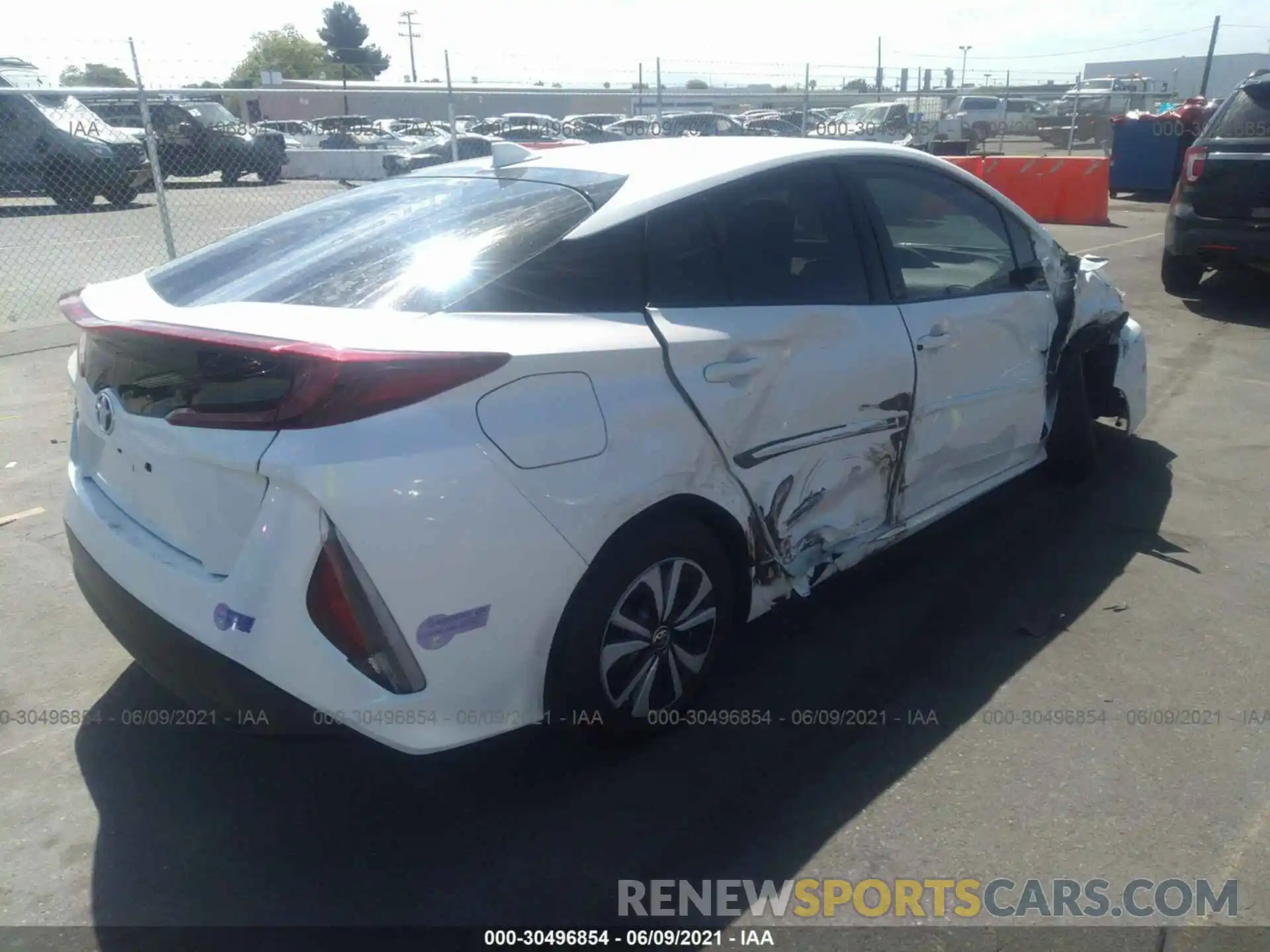 4 Photograph of a damaged car JTDKARFP7K3117123 TOYOTA PRIUS PRIME 2019