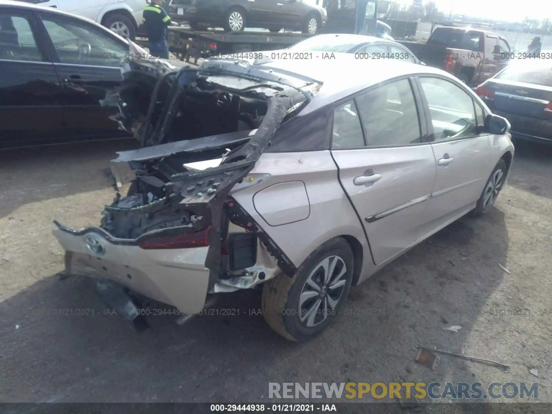 4 Photograph of a damaged car JTDKARFP7K3117137 TOYOTA PRIUS PRIME 2019