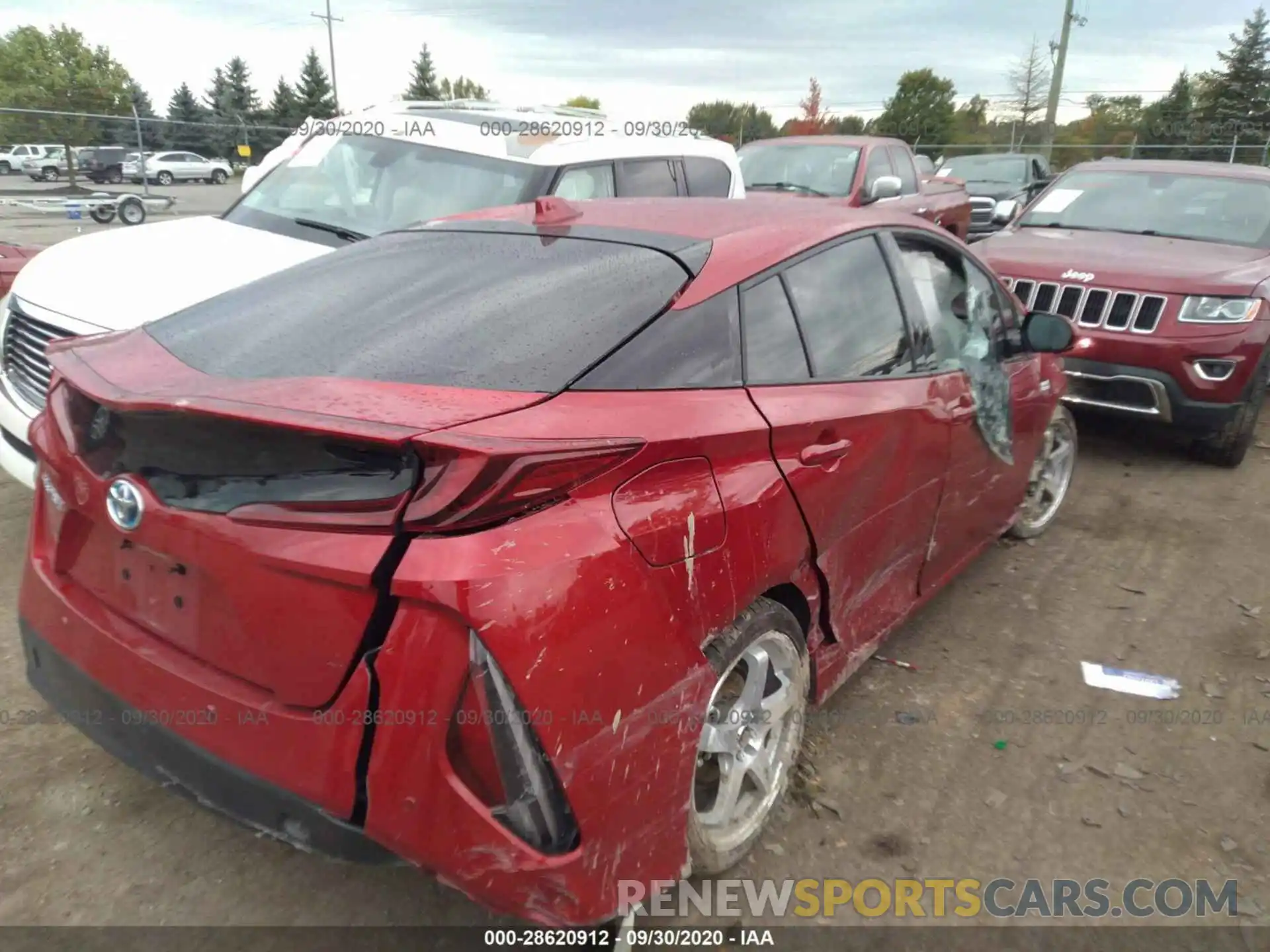 4 Photograph of a damaged car JTDKARFP7K3117493 TOYOTA PRIUS PRIME 2019