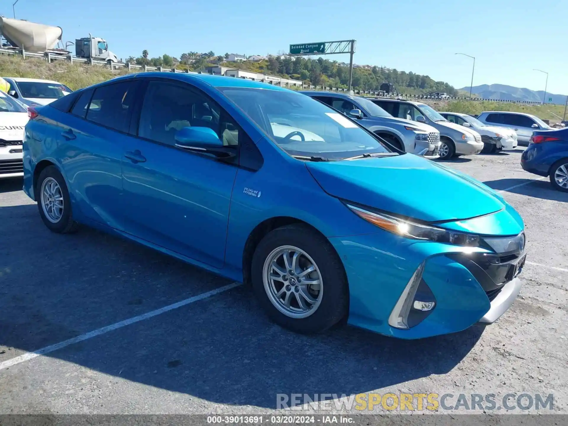 1 Photograph of a damaged car JTDKARFP8K3105711 TOYOTA PRIUS PRIME 2019