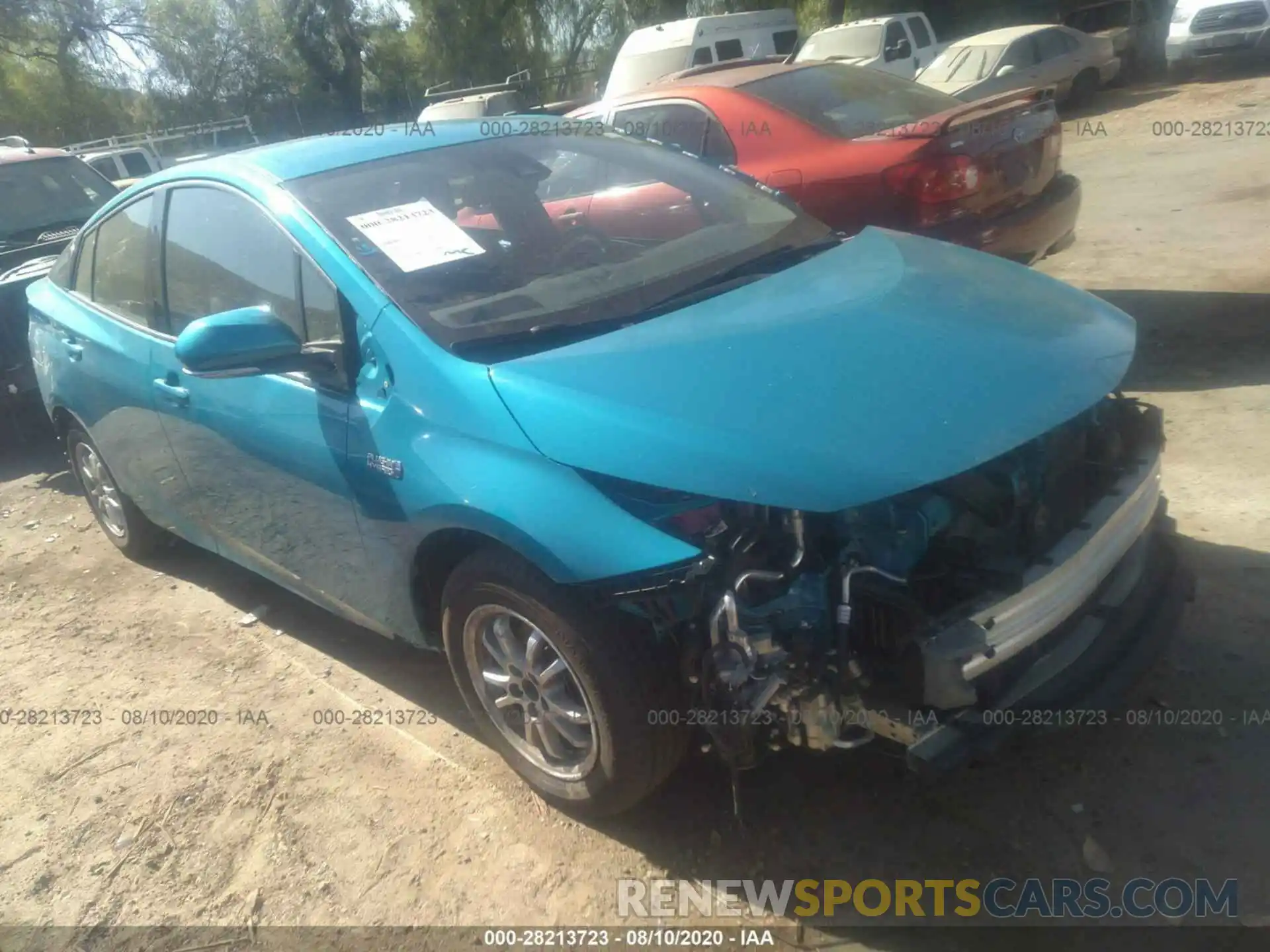 1 Photograph of a damaged car JTDKARFP8K3107541 TOYOTA PRIUS PRIME 2019