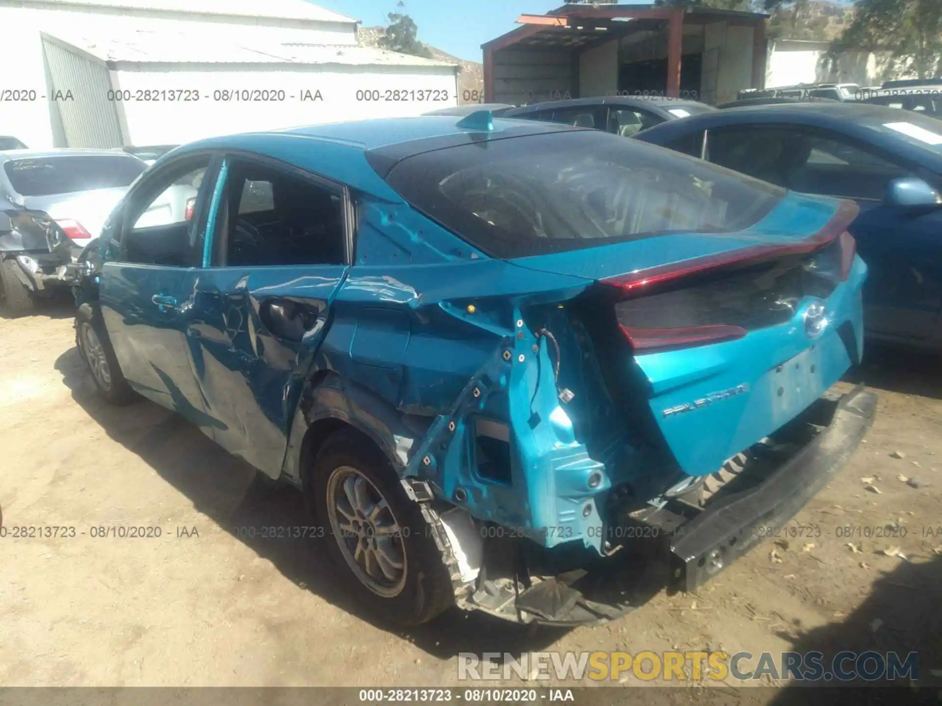 3 Photograph of a damaged car JTDKARFP8K3107541 TOYOTA PRIUS PRIME 2019