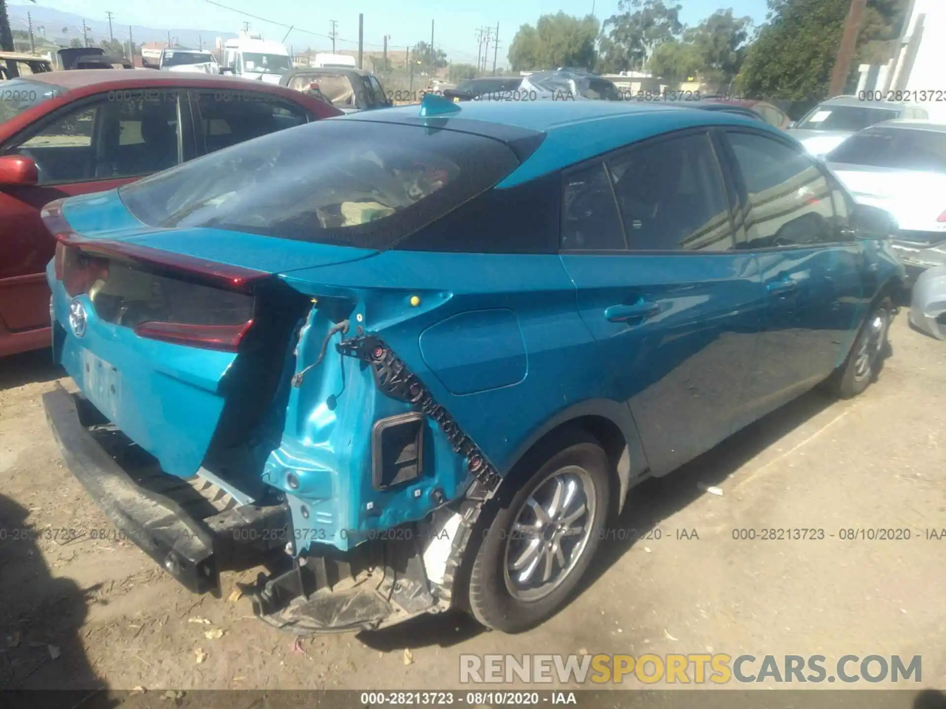 4 Photograph of a damaged car JTDKARFP8K3107541 TOYOTA PRIUS PRIME 2019