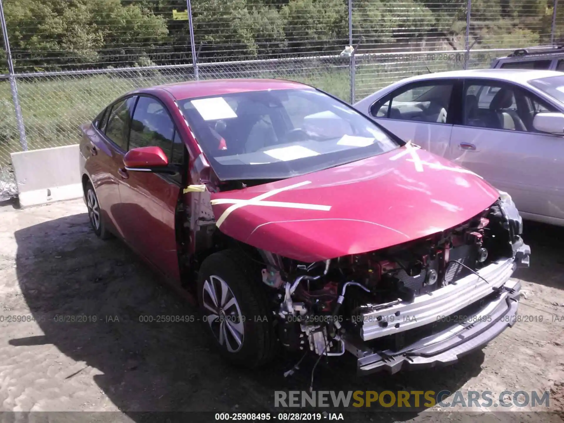 1 Photograph of a damaged car JTDKARFP8K3108981 TOYOTA PRIUS PRIME 2019