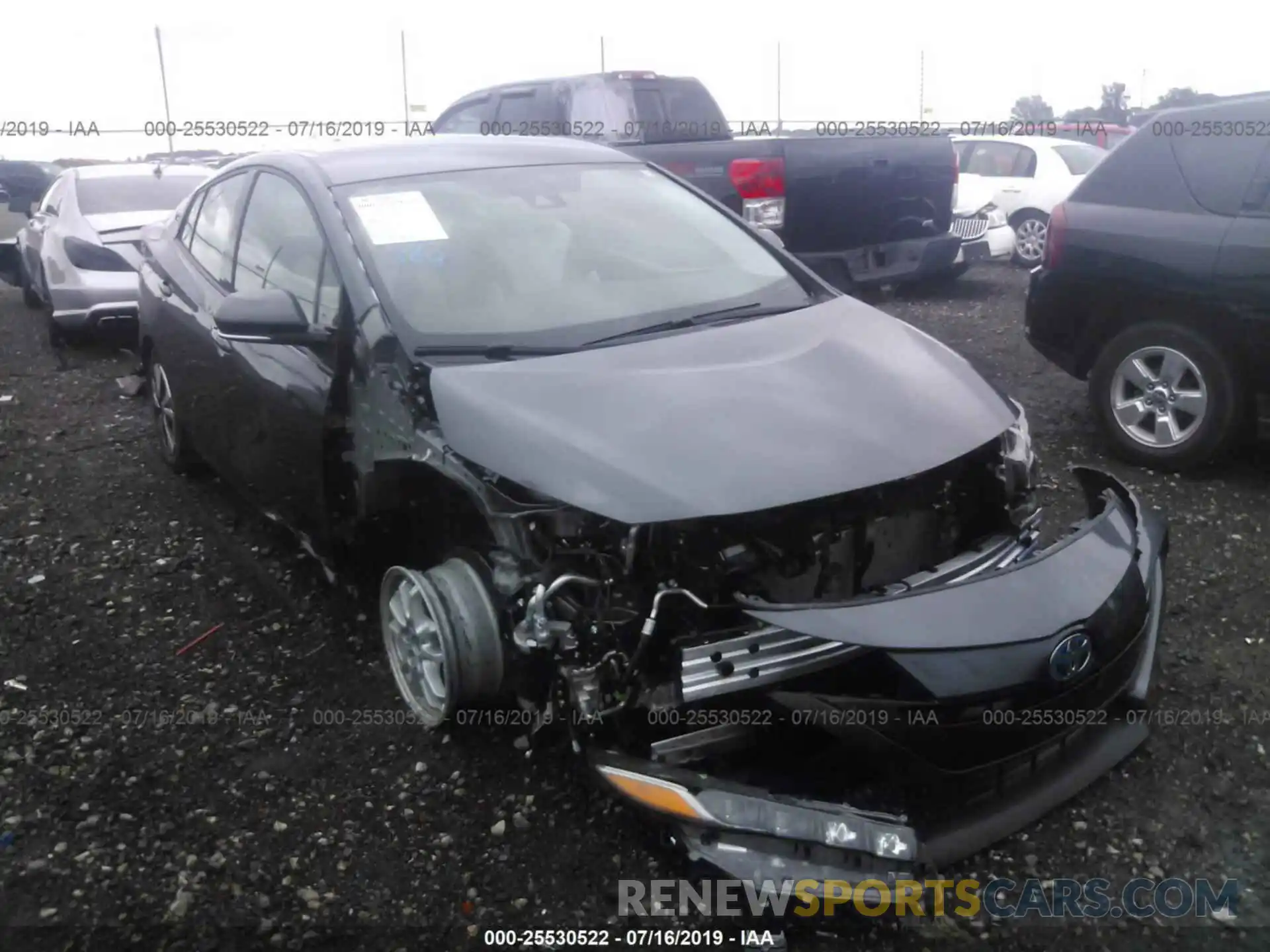 1 Photograph of a damaged car JTDKARFP8K3110360 TOYOTA PRIUS PRIME 2019