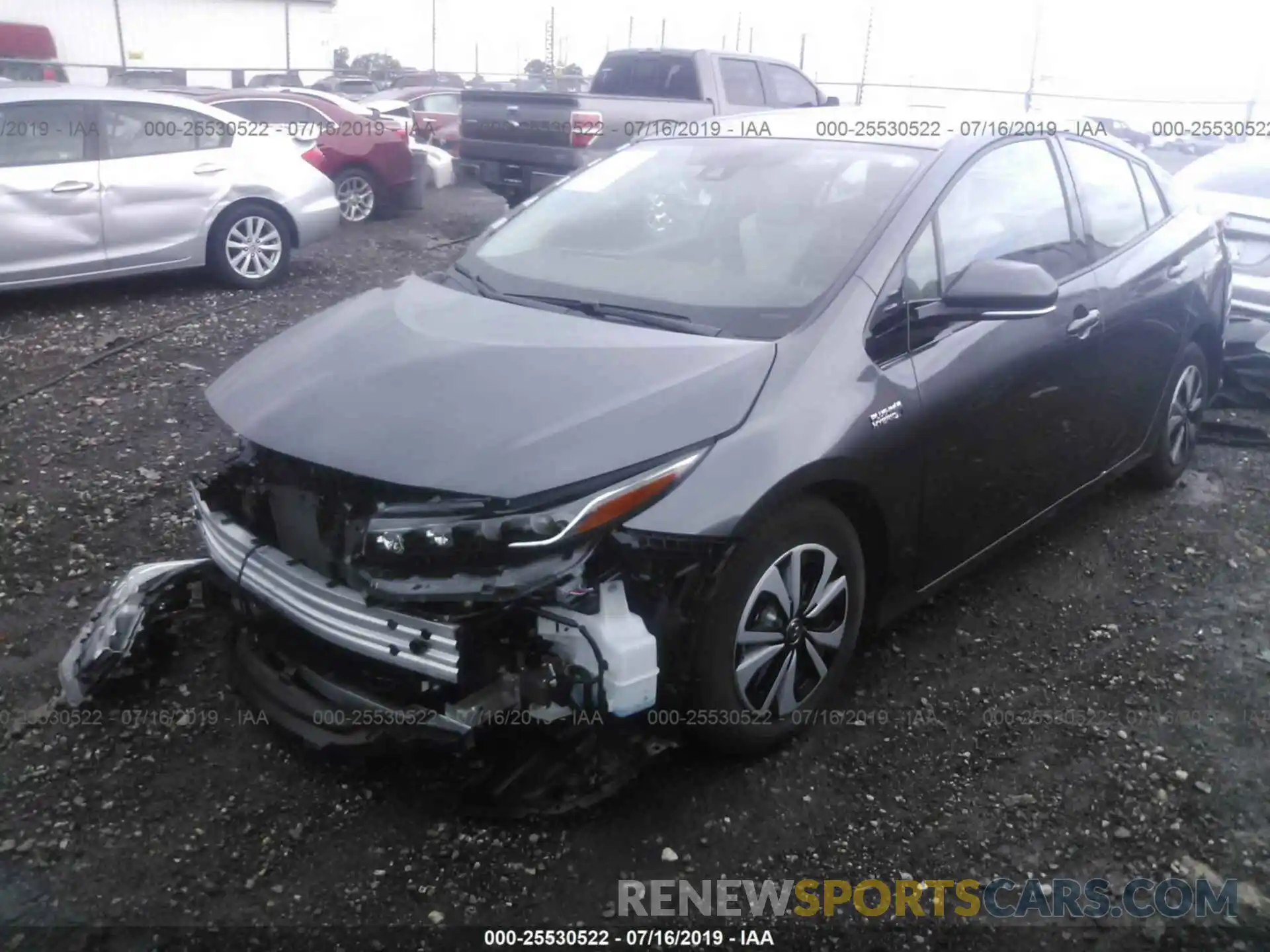 2 Photograph of a damaged car JTDKARFP8K3110360 TOYOTA PRIUS PRIME 2019