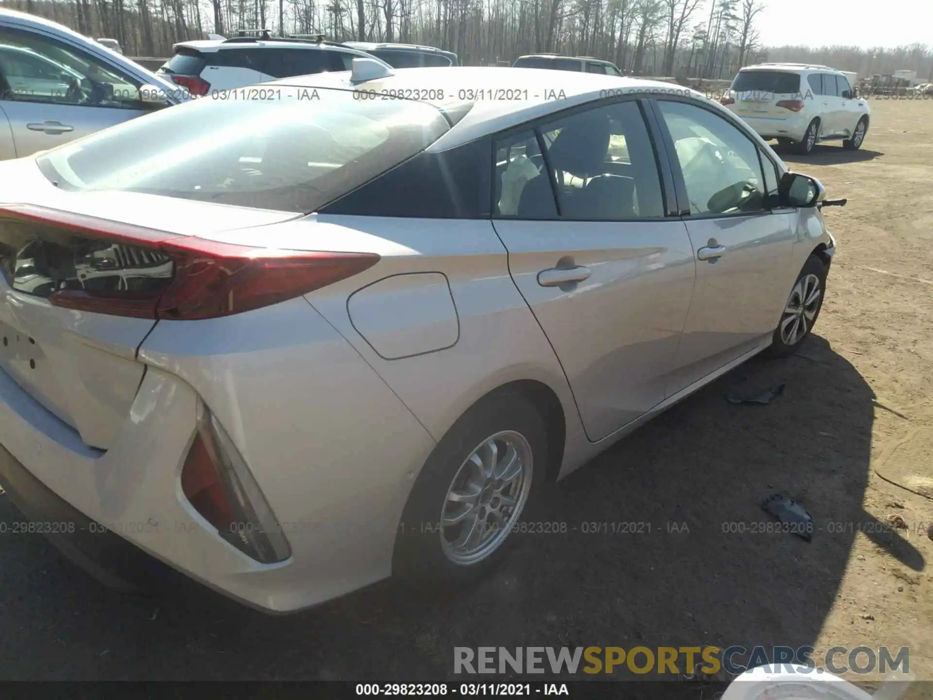 4 Photograph of a damaged car JTDKARFP8K3111010 TOYOTA PRIUS PRIME 2019