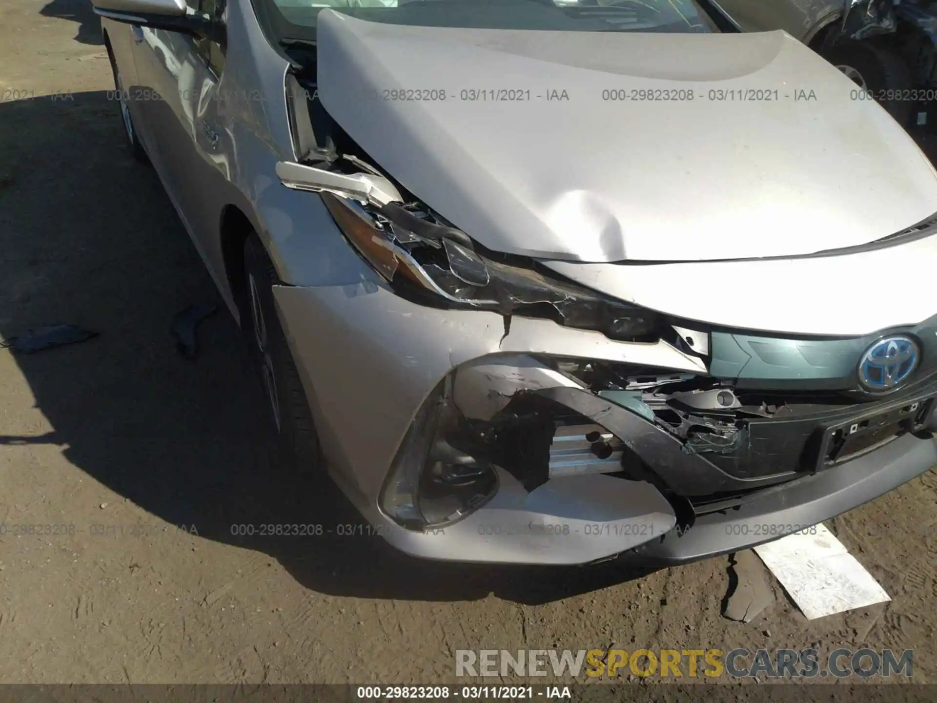 6 Photograph of a damaged car JTDKARFP8K3111010 TOYOTA PRIUS PRIME 2019