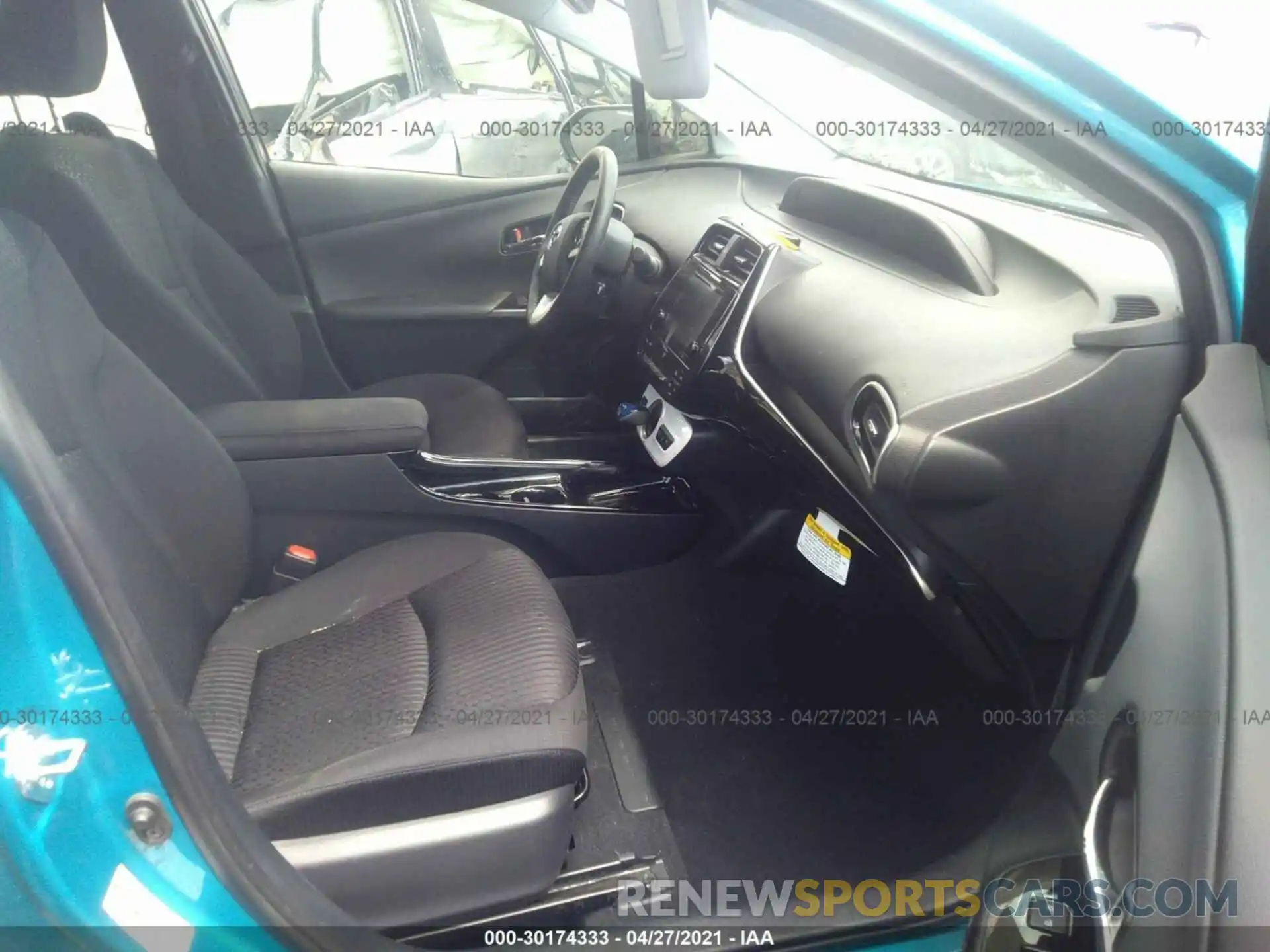 5 Photograph of a damaged car JTDKARFP8K3111783 TOYOTA PRIUS PRIME 2019