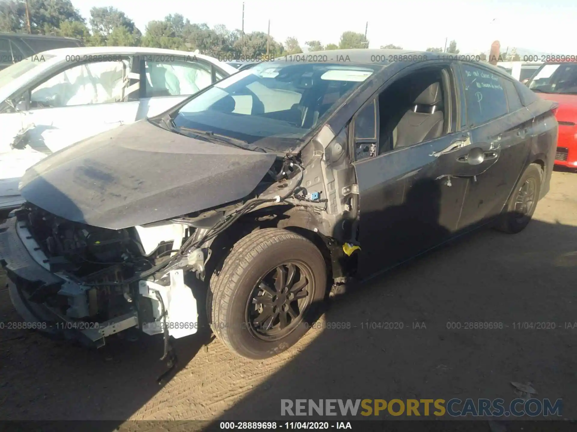 2 Photograph of a damaged car JTDKARFP8K3116742 TOYOTA PRIUS PRIME 2019