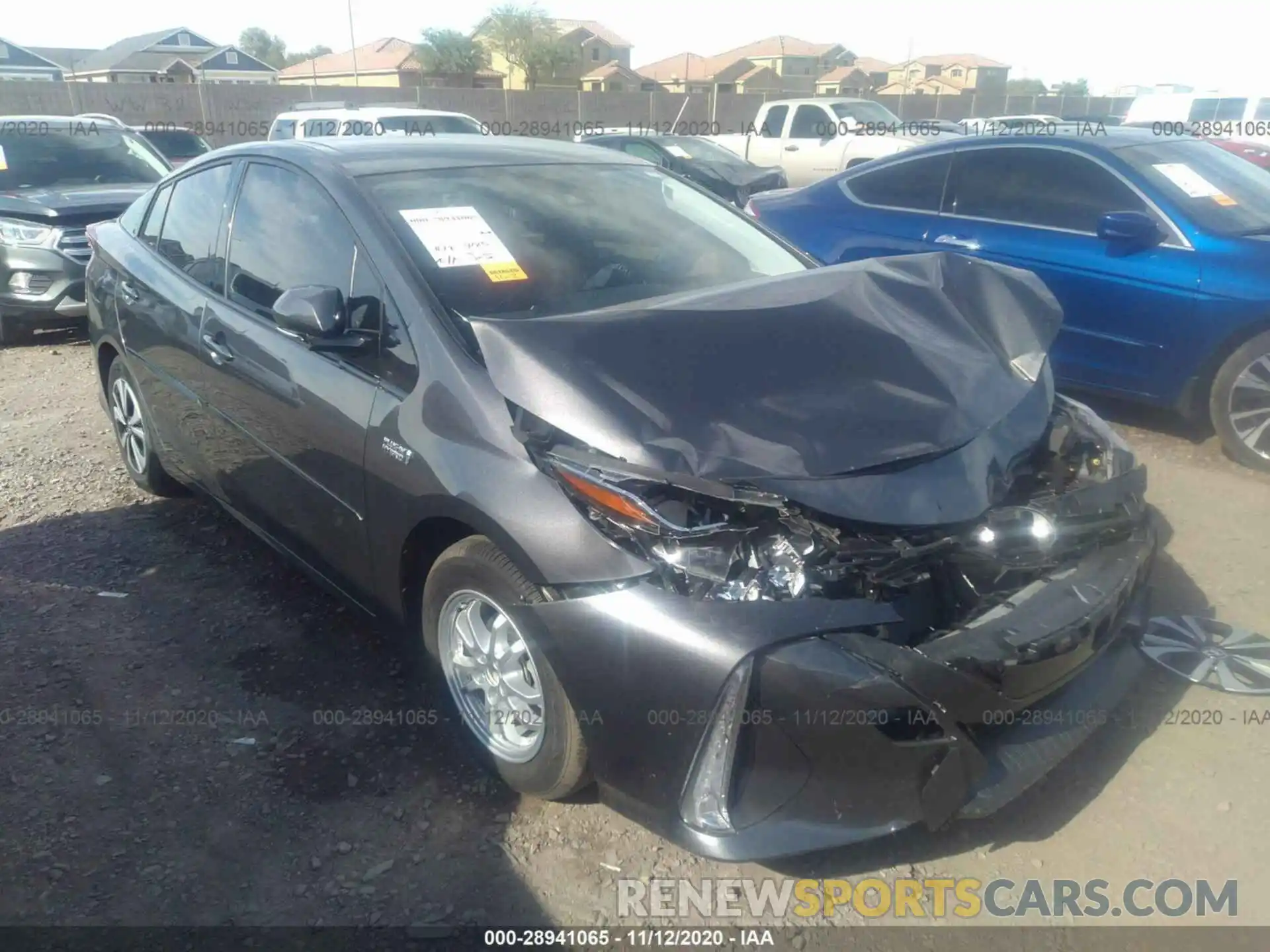 1 Photograph of a damaged car JTDKARFP8K3117650 TOYOTA PRIUS PRIME 2019