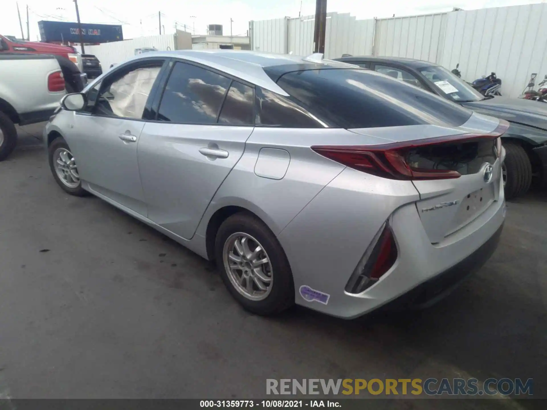 3 Photograph of a damaged car JTDKARFP8K3117955 TOYOTA PRIUS PRIME 2019