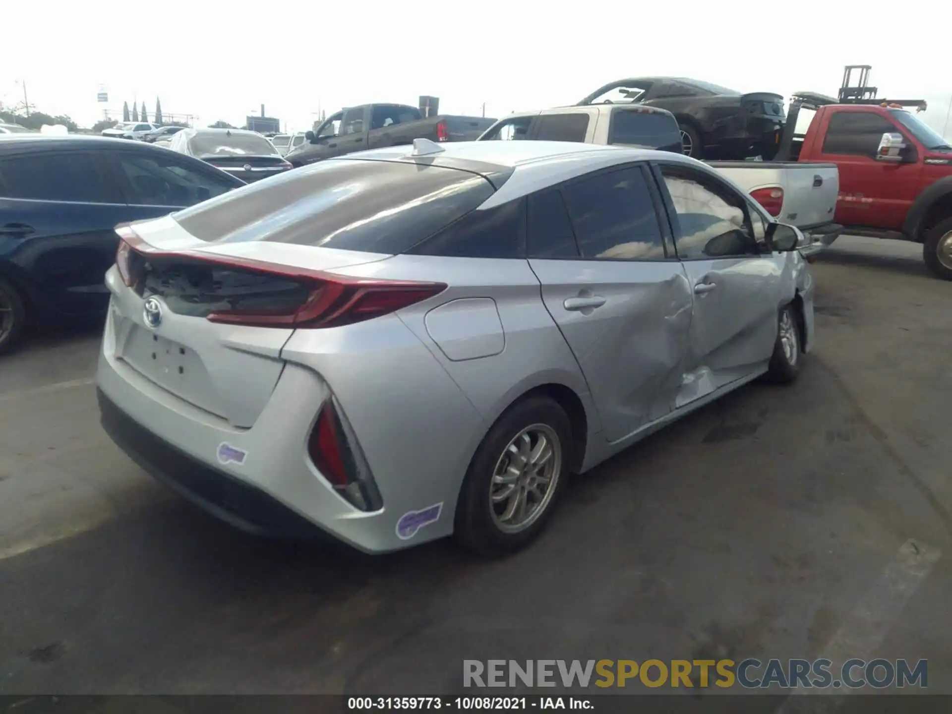 4 Photograph of a damaged car JTDKARFP8K3117955 TOYOTA PRIUS PRIME 2019