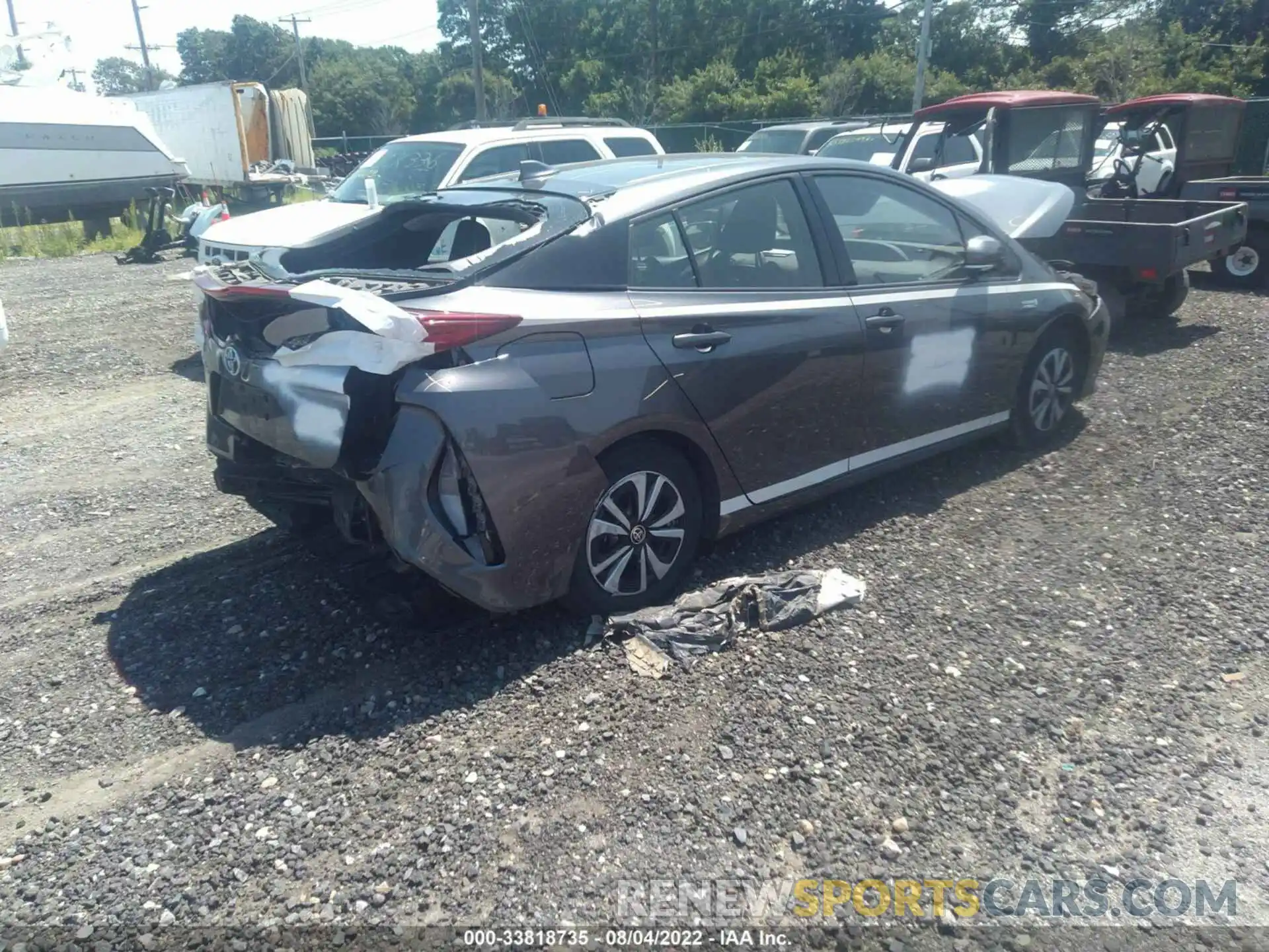 4 Фотография поврежденного автомобиля JTDKARFP8K3118460 TOYOTA PRIUS PRIME 2019