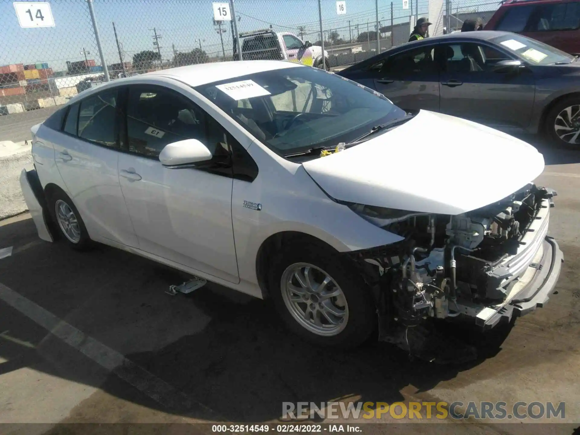 1 Photograph of a damaged car JTDKARFP9K3109931 TOYOTA PRIUS PRIME 2019