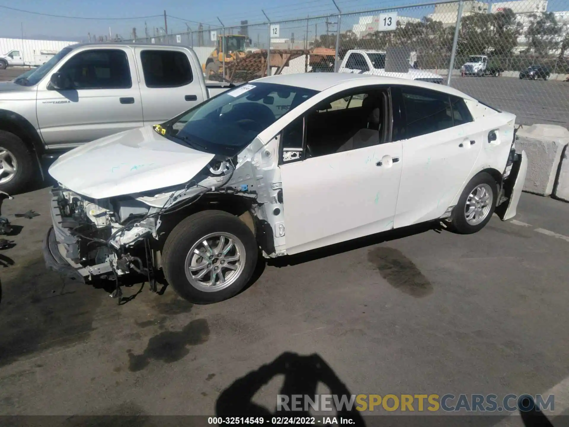 2 Photograph of a damaged car JTDKARFP9K3109931 TOYOTA PRIUS PRIME 2019