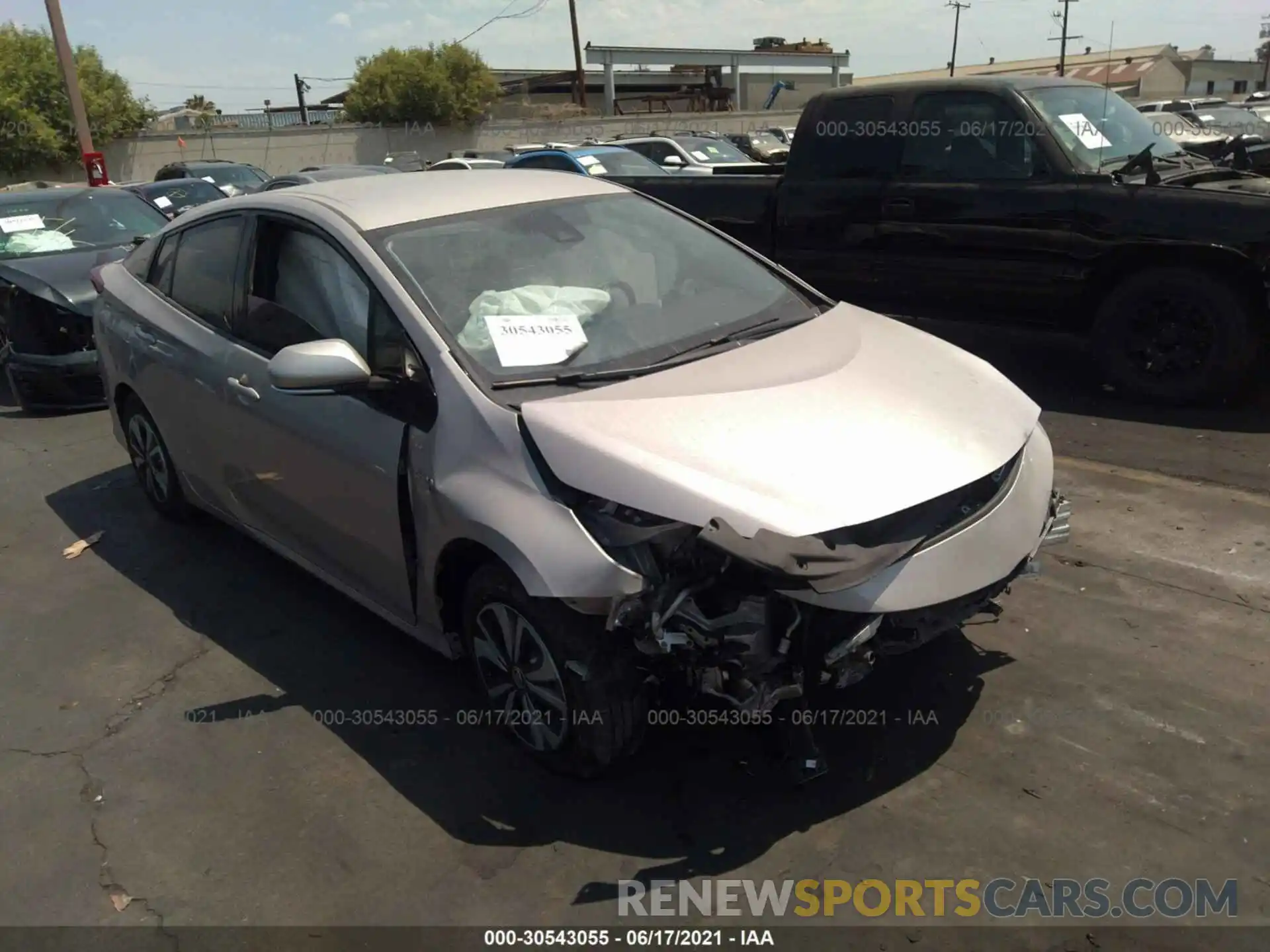 1 Photograph of a damaged car JTDKARFP9K3110982 TOYOTA PRIUS PRIME 2019