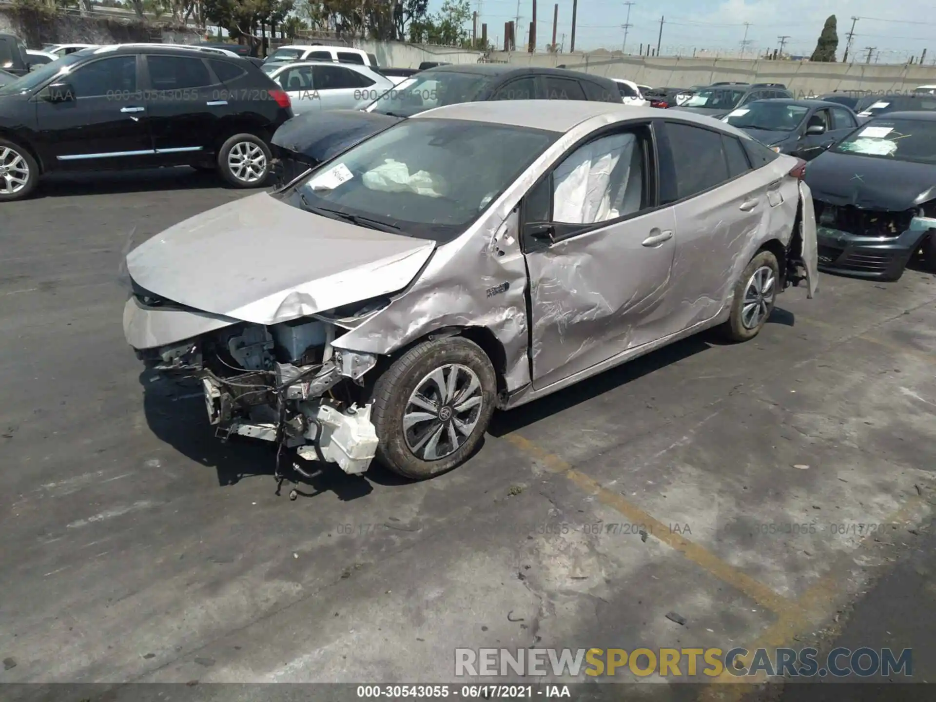 6 Photograph of a damaged car JTDKARFP9K3110982 TOYOTA PRIUS PRIME 2019