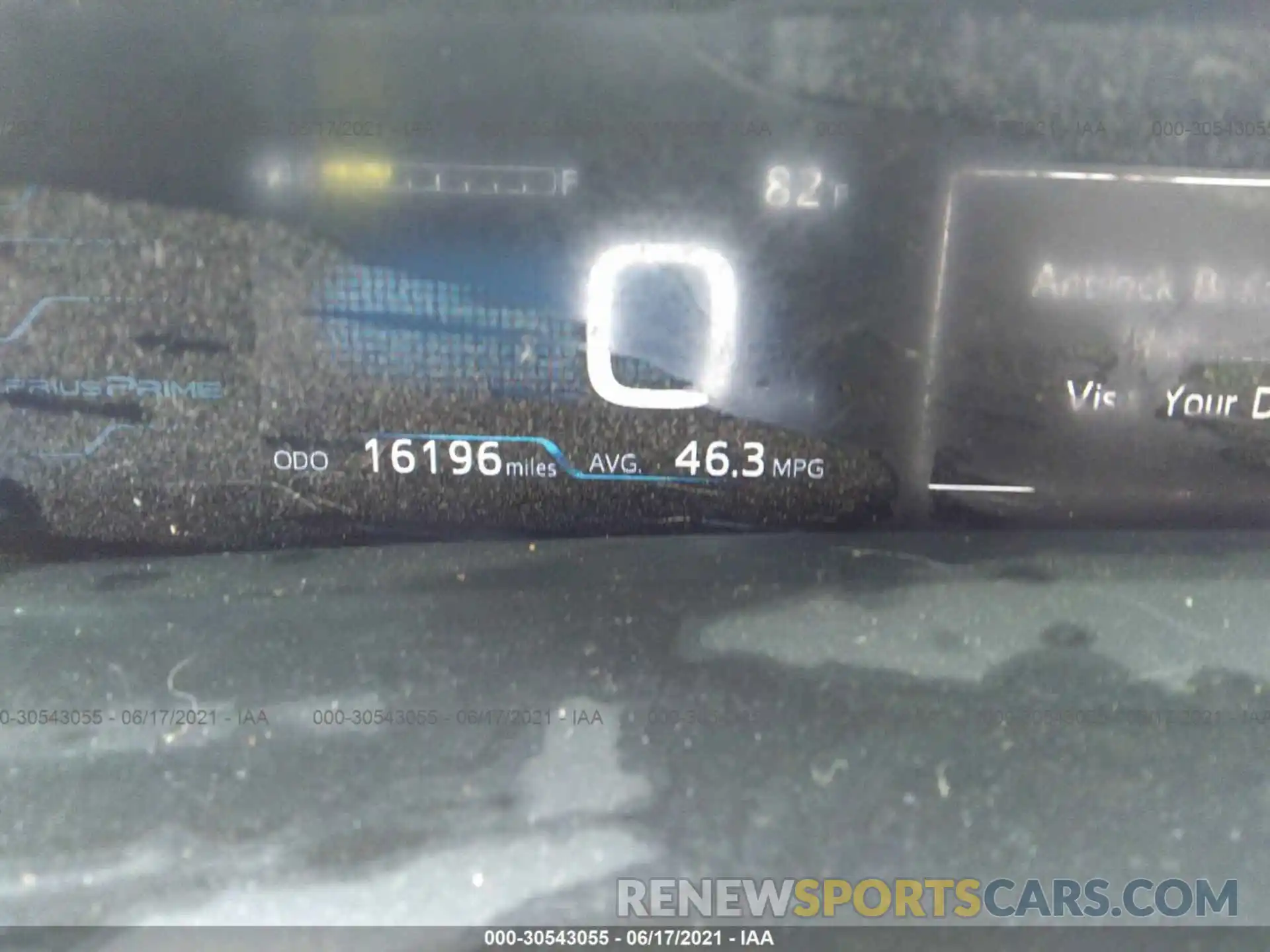 7 Photograph of a damaged car JTDKARFP9K3110982 TOYOTA PRIUS PRIME 2019