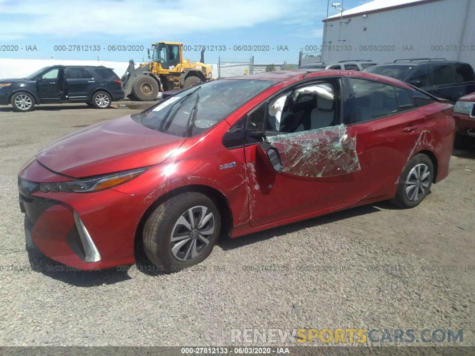 2 Photograph of a damaged car JTDKARFP9K3117205 TOYOTA PRIUS PRIME 2019