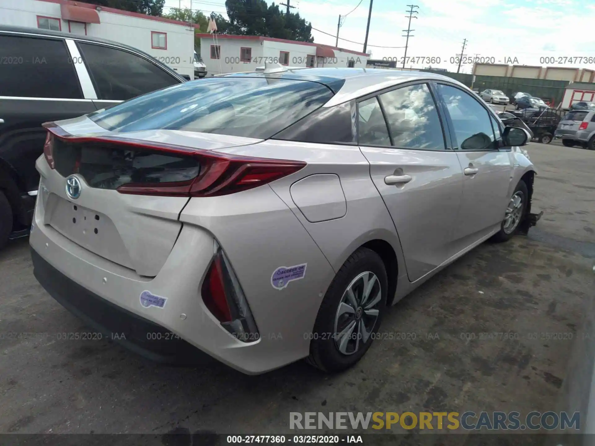 4 Photograph of a damaged car JTDKARFPXK3108948 TOYOTA PRIUS PRIME 2019