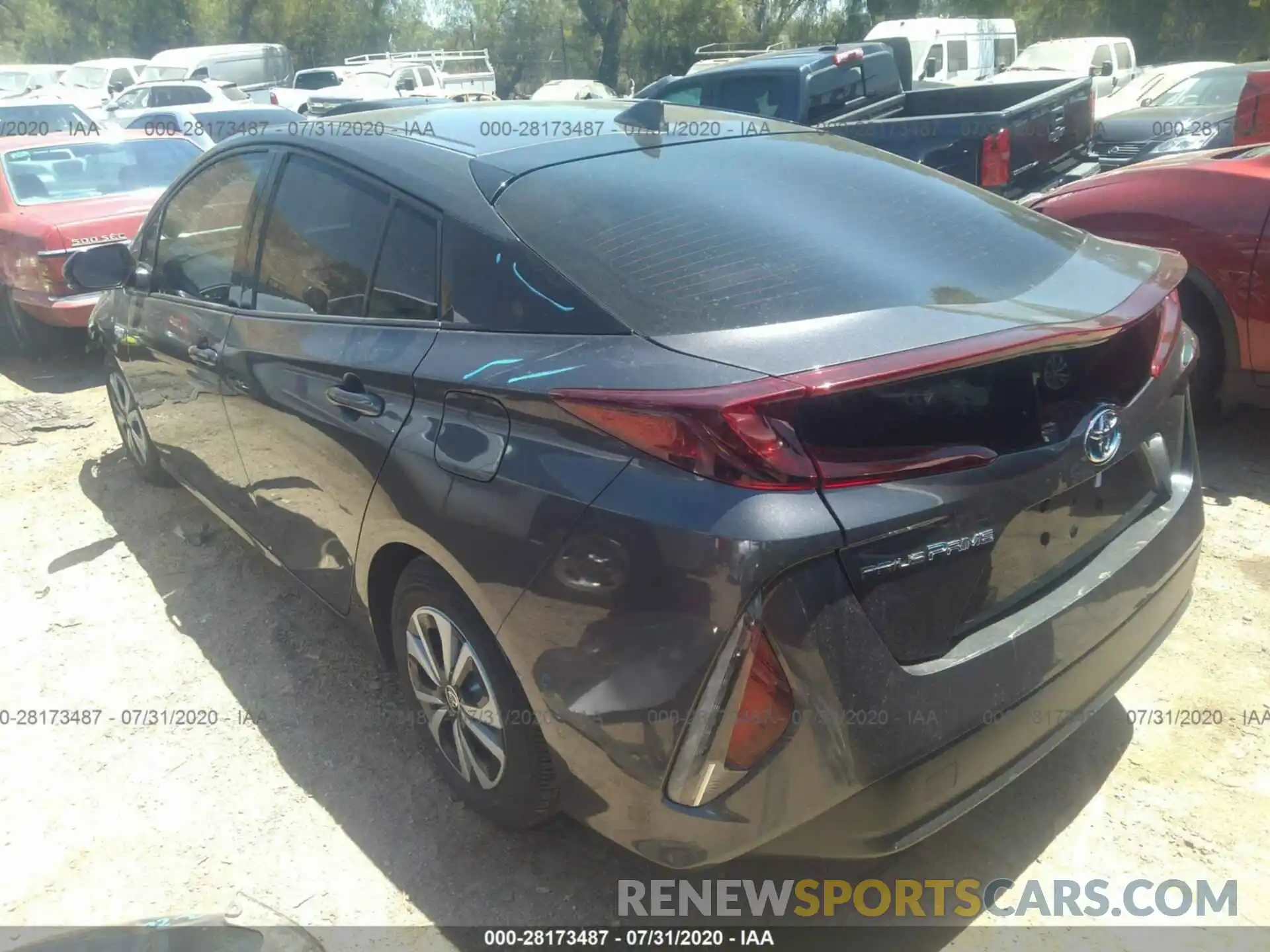 3 Photograph of a damaged car JTDKARFPXK3111137 TOYOTA PRIUS PRIME 2019