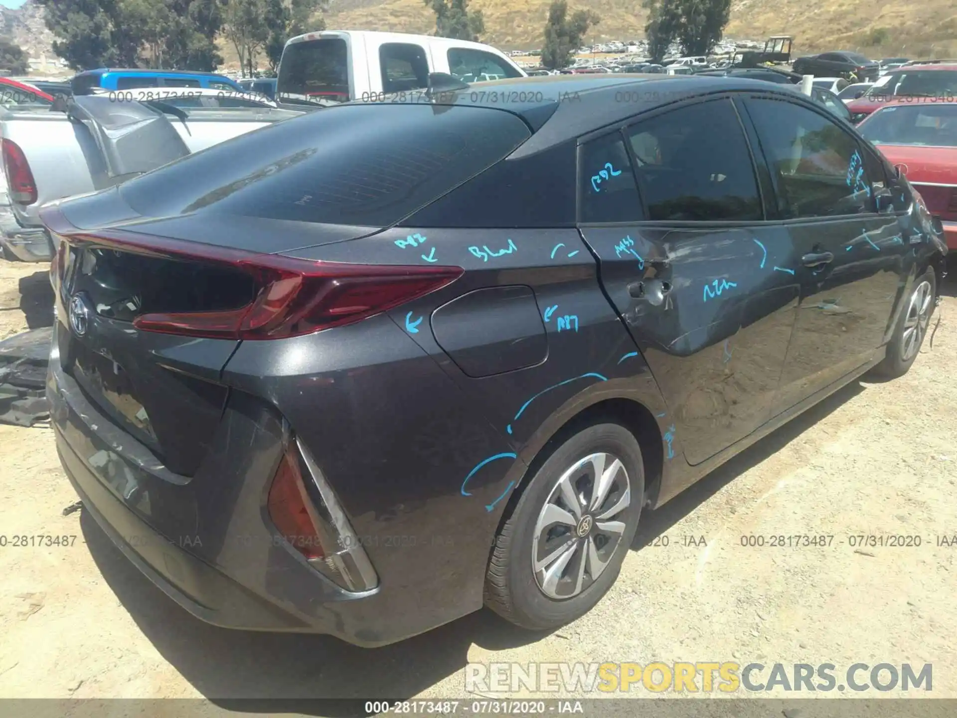 4 Photograph of a damaged car JTDKARFPXK3111137 TOYOTA PRIUS PRIME 2019