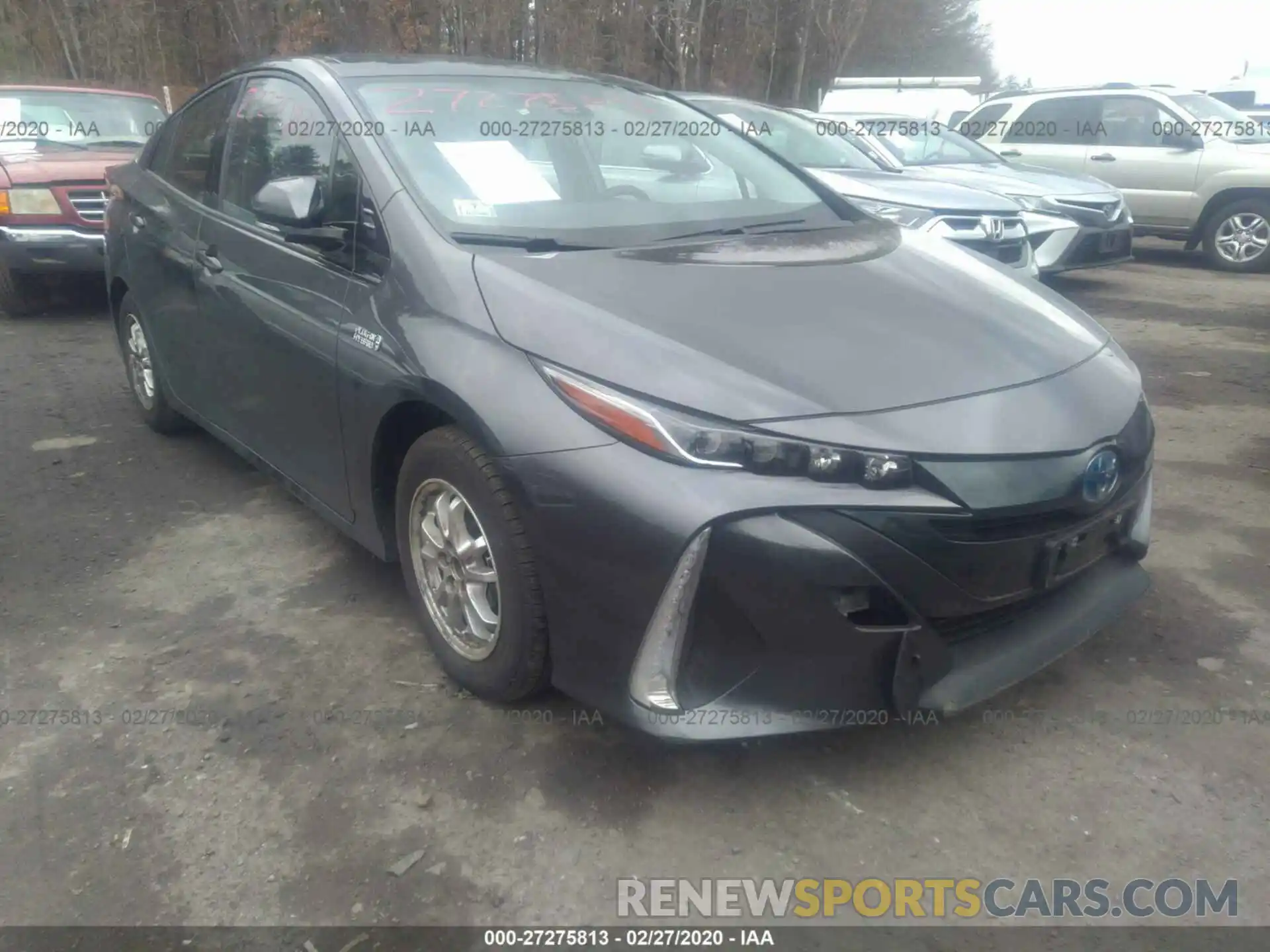 1 Photograph of a damaged car JTDKARFPXK3114832 TOYOTA PRIUS PRIME 2019